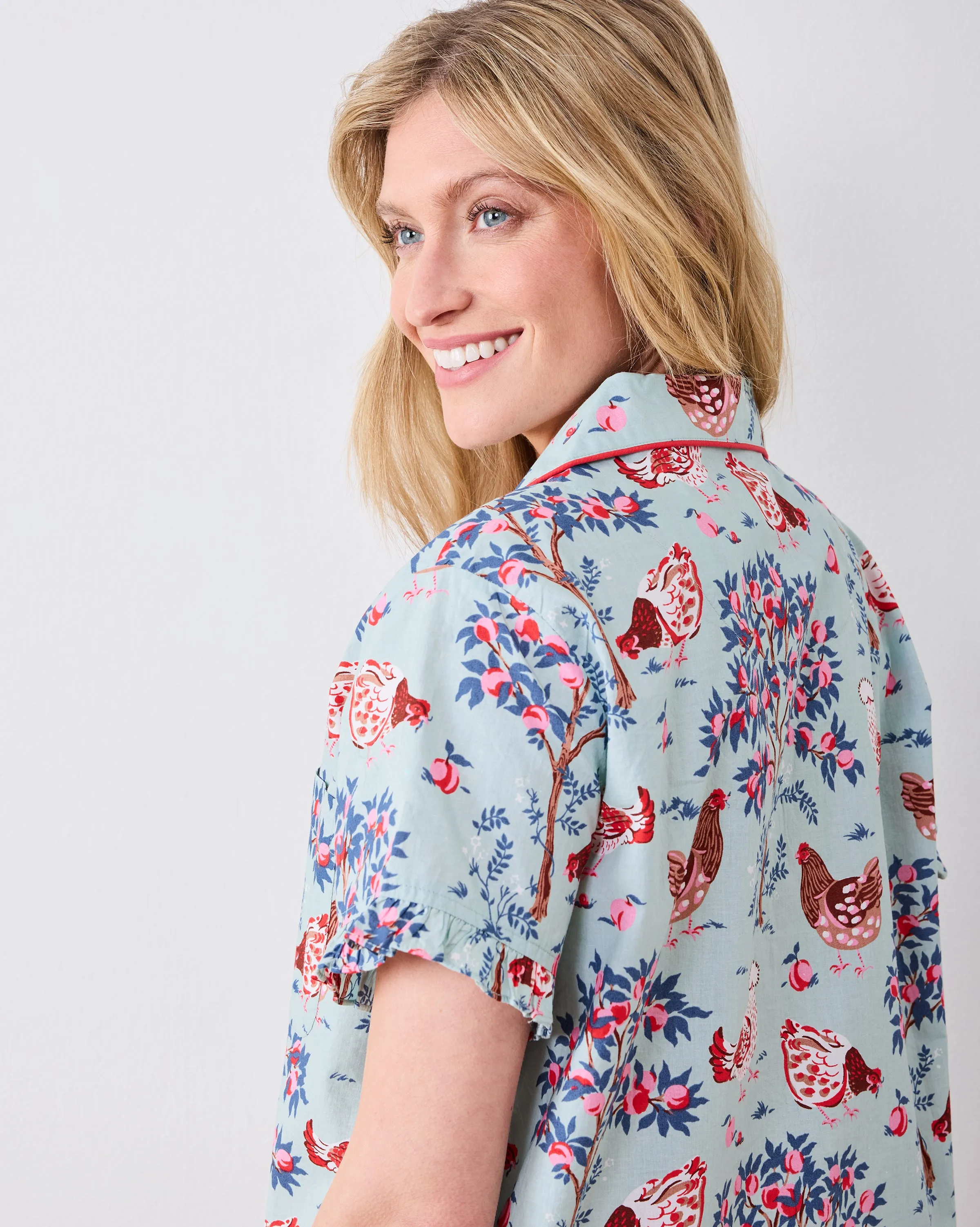 Hen House - Ruffle Short Set - Sage sold by Printfresh product image thumbnail 5