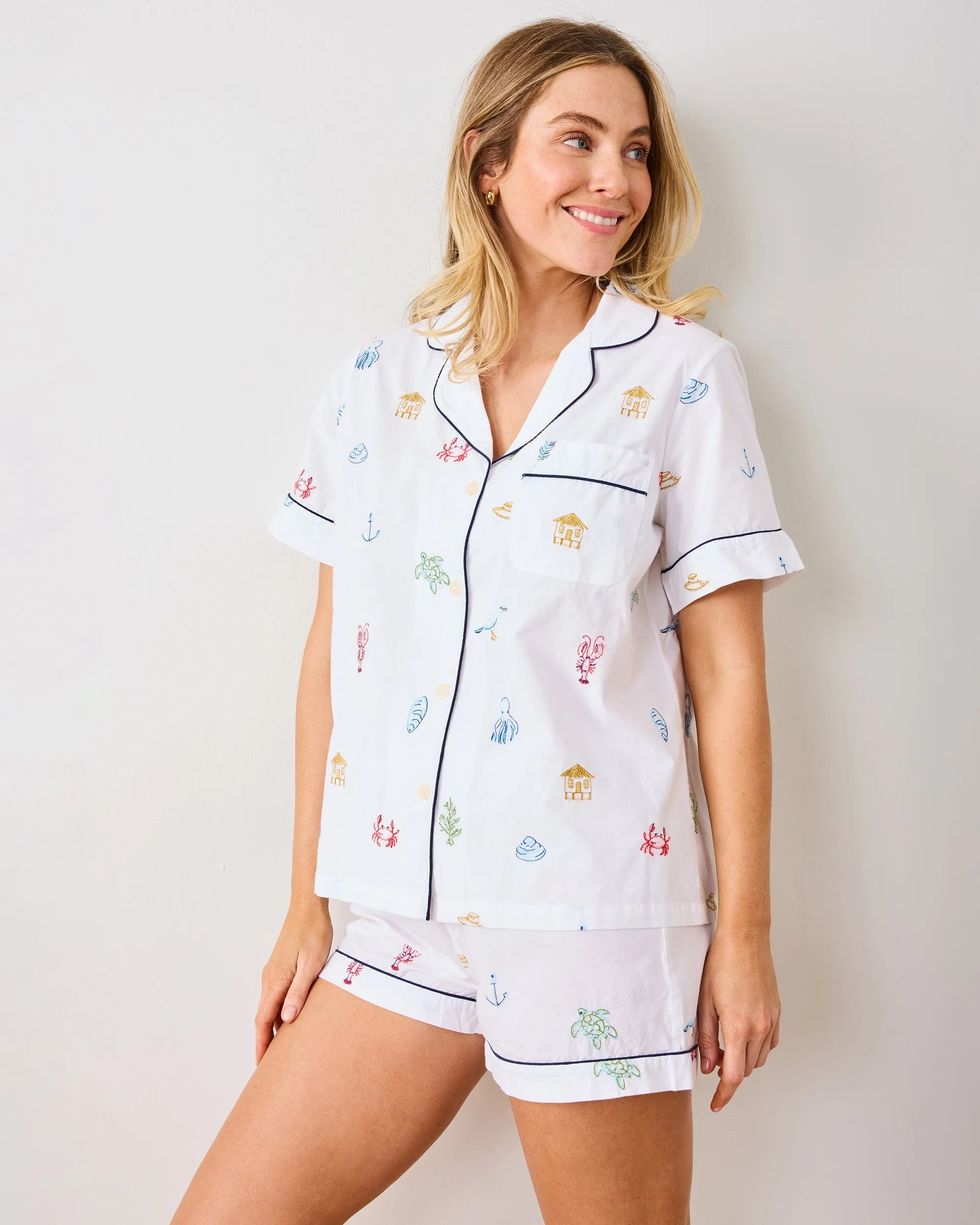 Summer Essentials - Short PJ Set - Cloud sold by Printfresh product image thumbnail 3