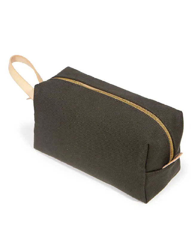 Olive - Canvas Travel Kit - General Knot & Co. made by Printfresh