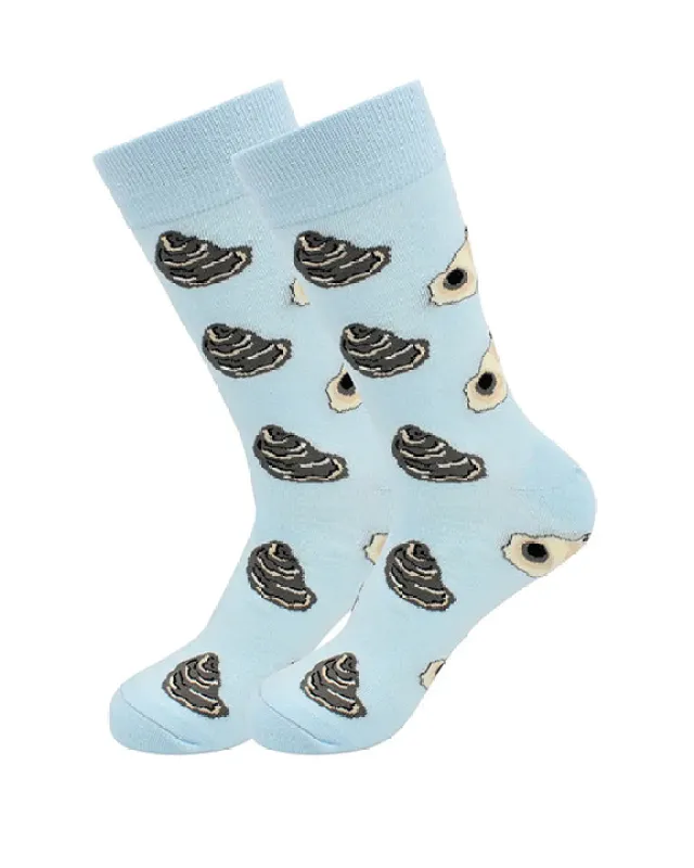 Blue Multi - Men's Oyster Socks - Real Sic made by Printfresh