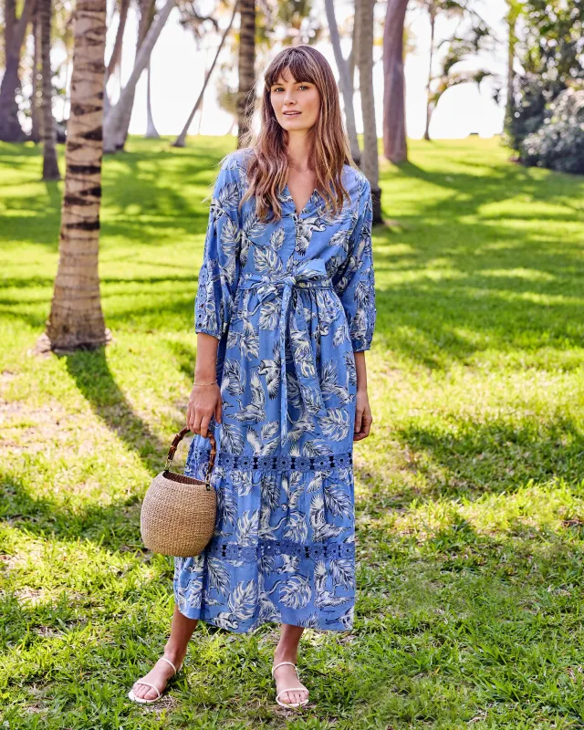 Heron Landing - Monroe Dress - Saltwater made by Printfresh