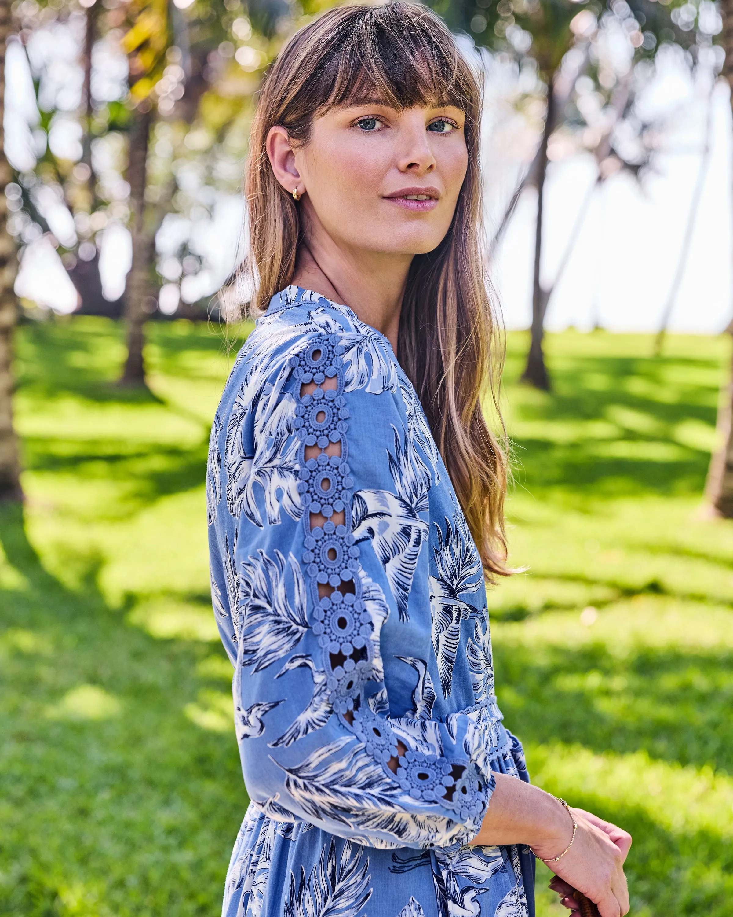 Heron Landing - Monroe Dress - Saltwater sold by Printfresh product image thumbnail 2