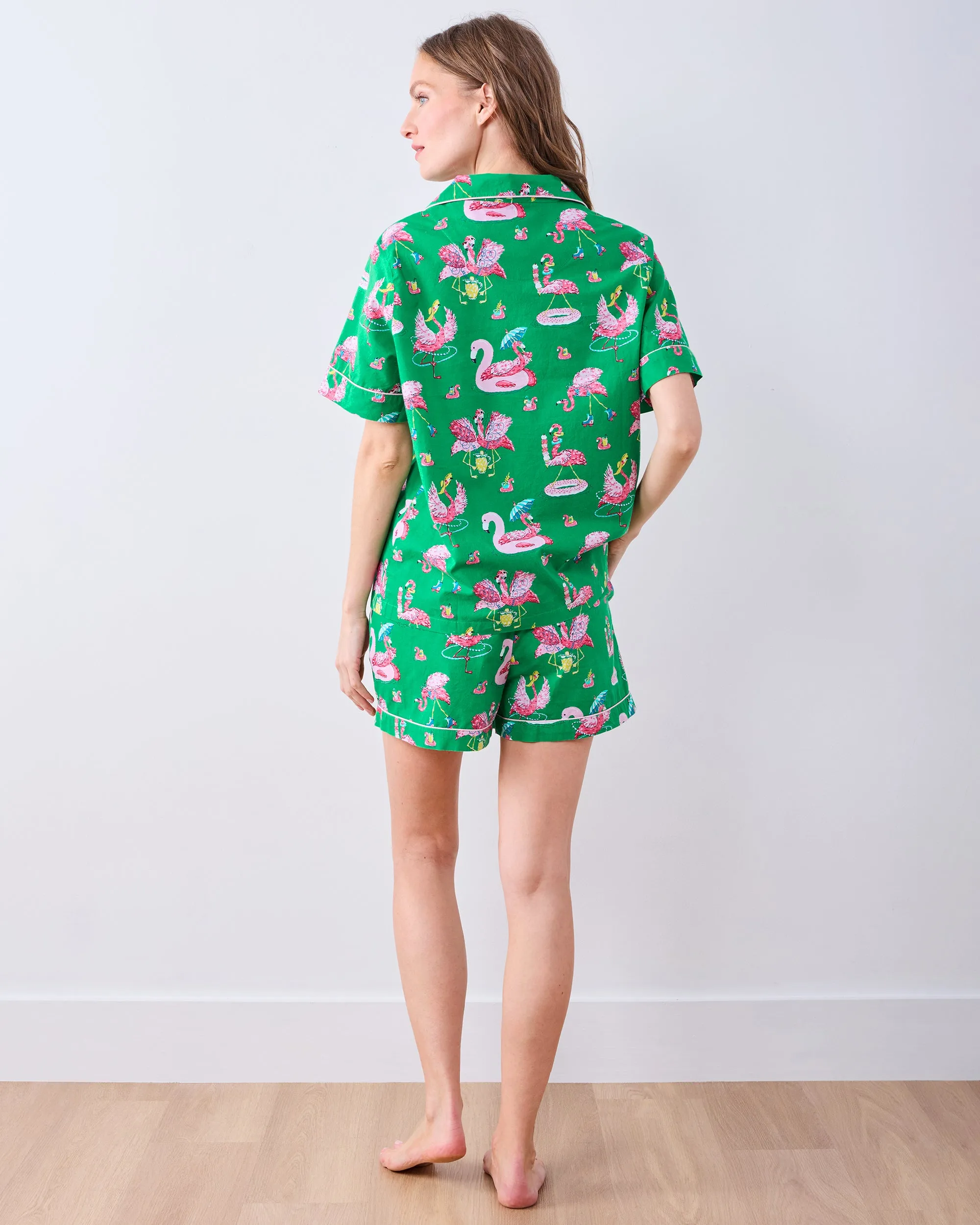 Flock Party - Short PJ Set - Palm Frond sold by Printfresh product image thumbnail 4