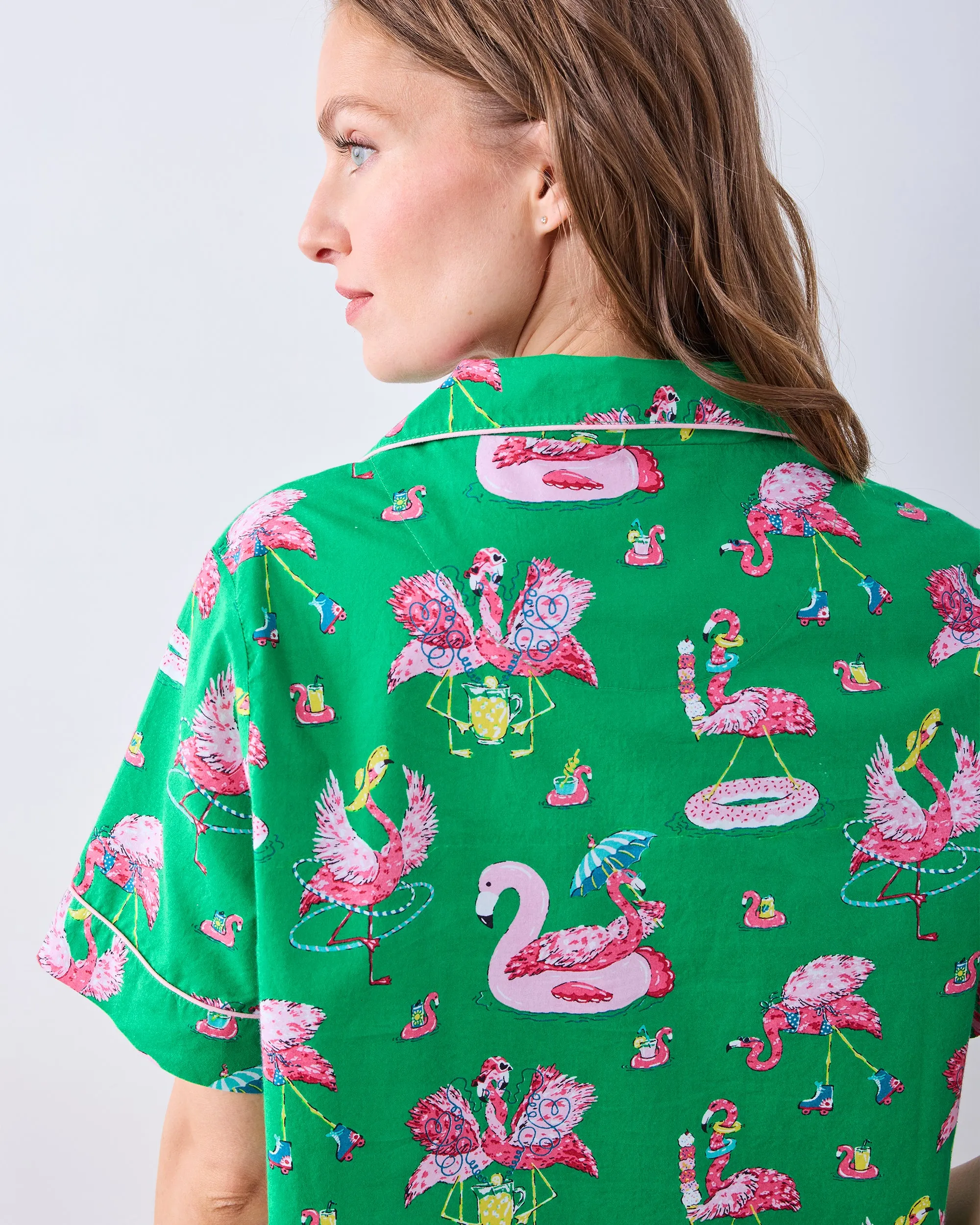 Flock Party - Short PJ Set - Palm Frond sold by Printfresh product image thumbnail 5
