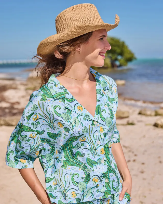 Gator Grove - Eco Satin Wildest Dreams Set - Blue Lagoon made by Printfresh
