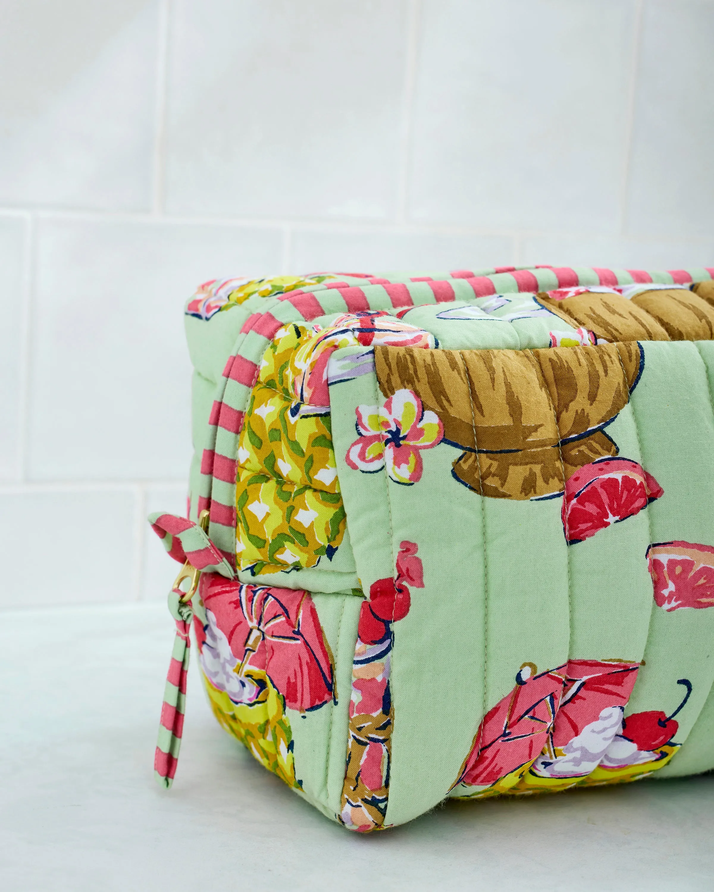 Paradise Punch - Quilted Pouch - Mojito sold by Printfresh product image thumbnail 3