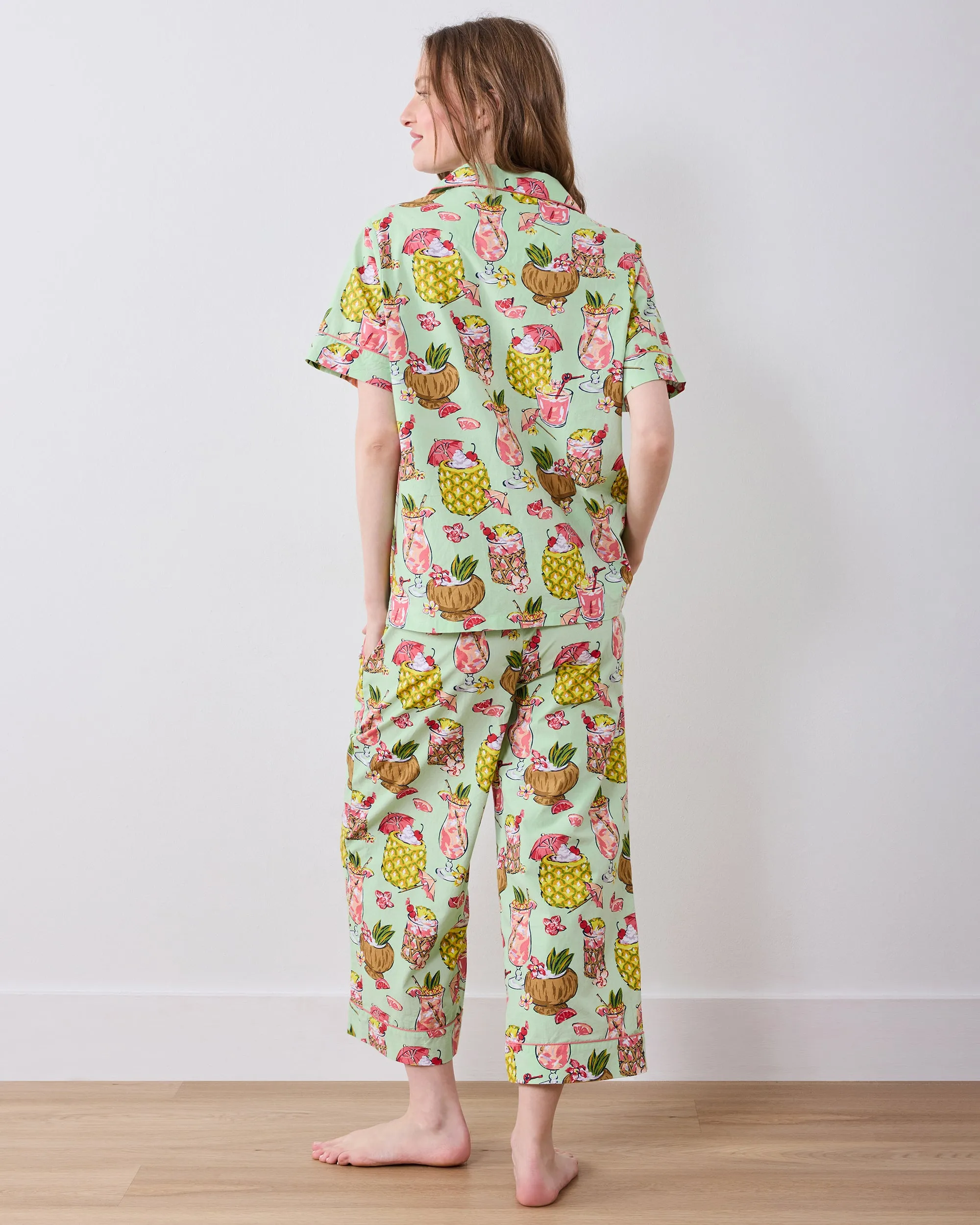 Paradise Punch - Short Sleeve Top & Cropped Pants Set - Mojito sold by Printfresh product image thumbnail 5