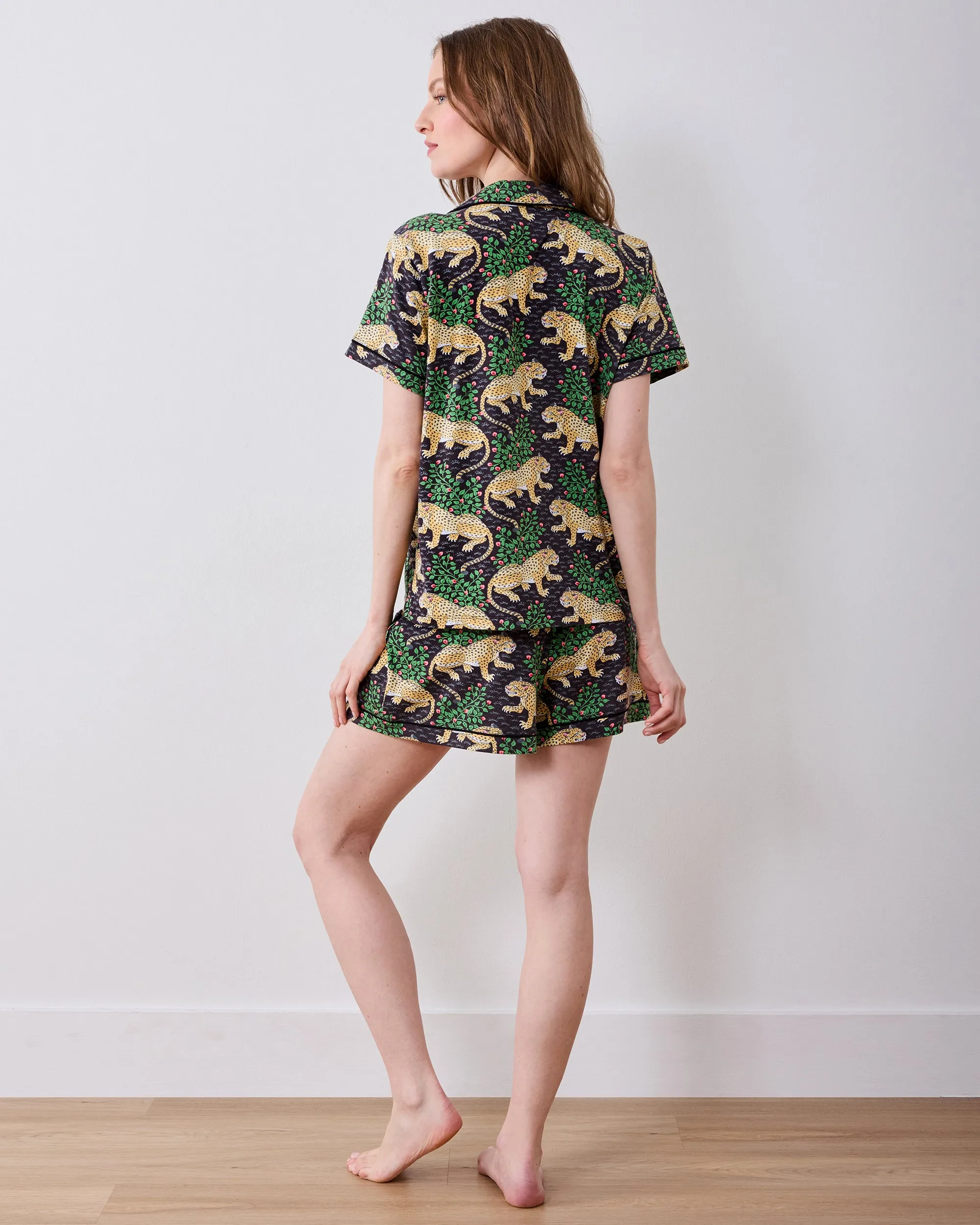 Bagheera - Organic Pima Modal Knit Short PJ Set - Ink sold by Printfresh product image thumbnail 4