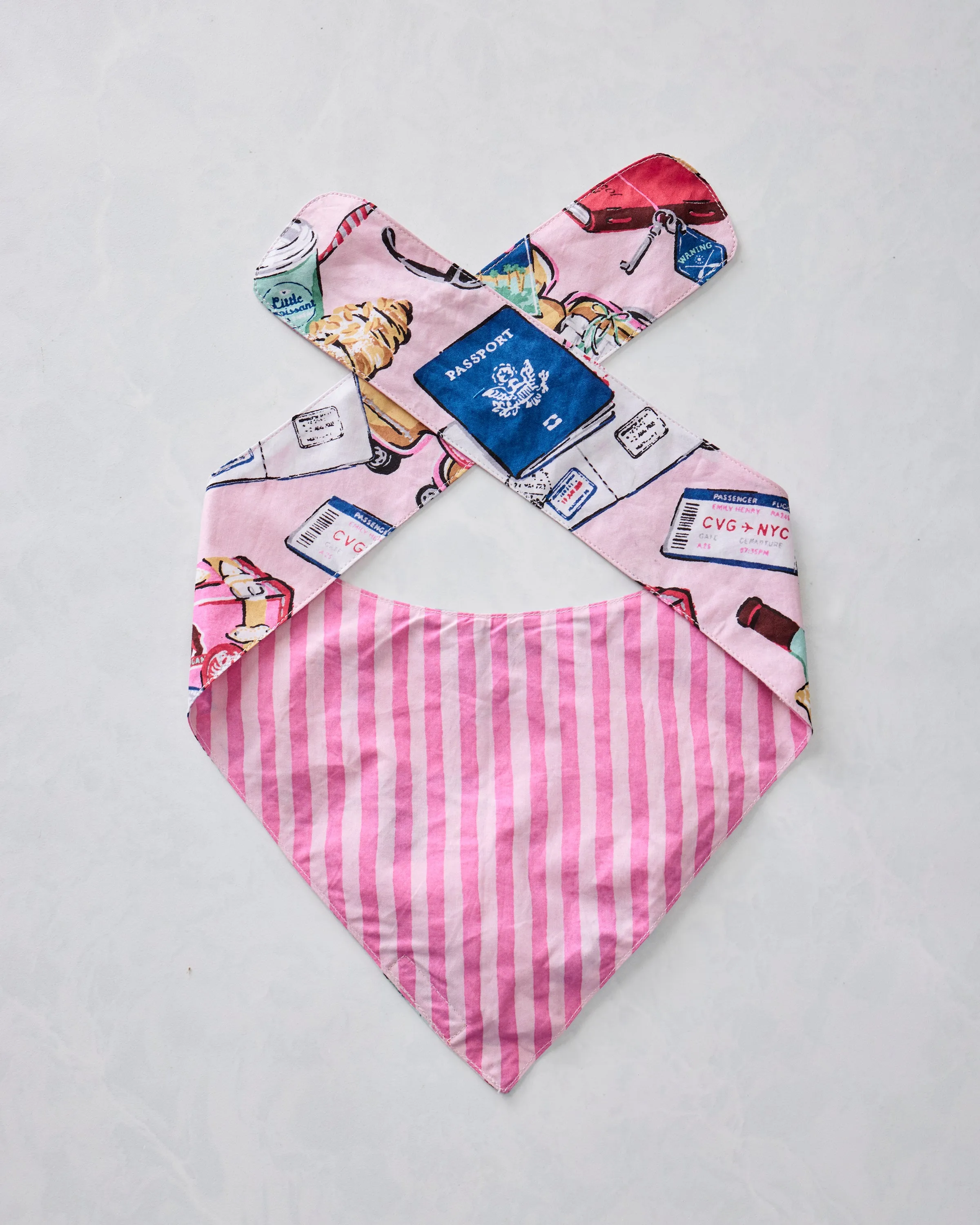 Emotional Baggage - Pet Bandana - Happy Place Pink sold by Printfresh product image thumbnail 4