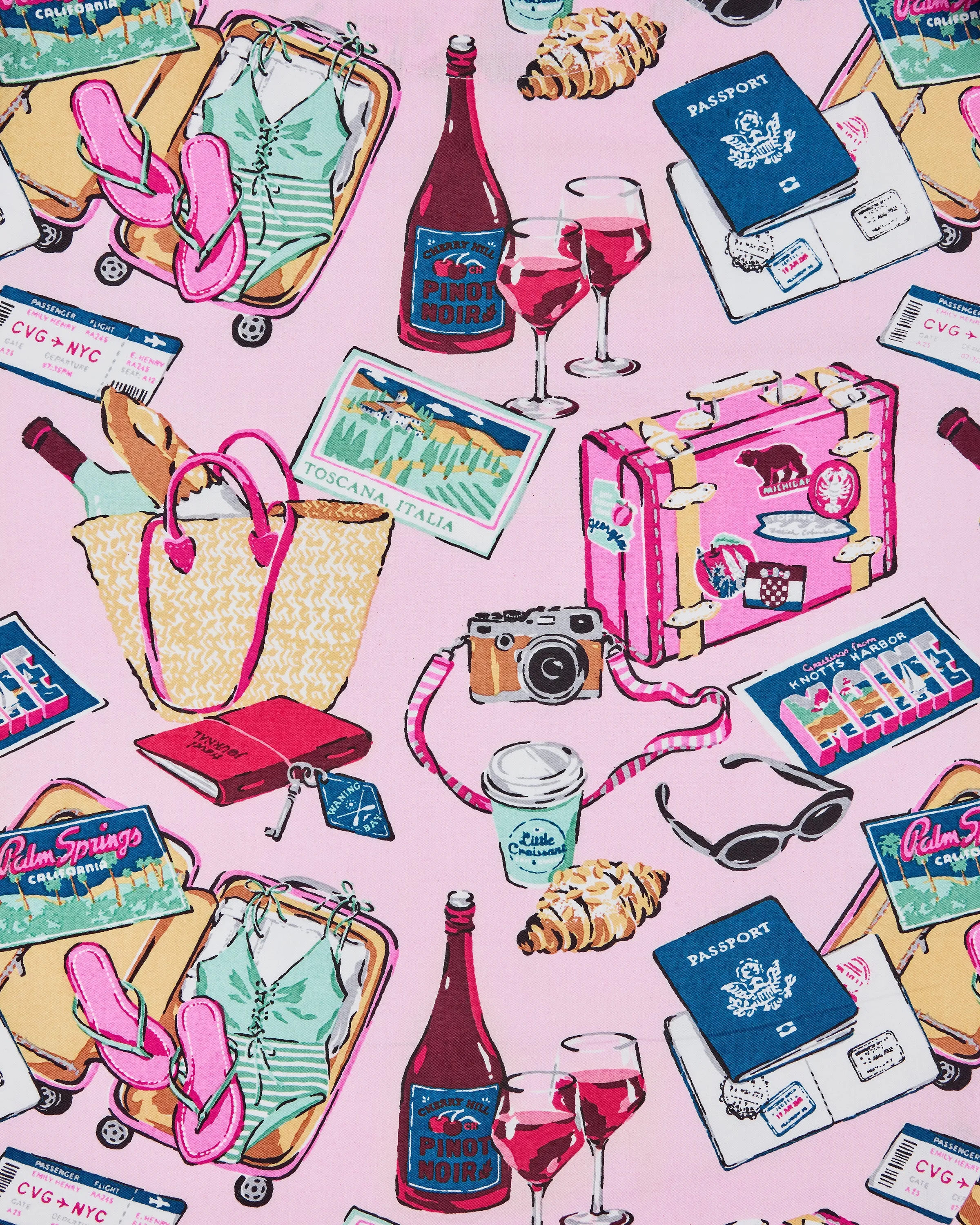 Emotional Baggage - Go to Tote - Happy Place Pink sold by Printfresh product image thumbnail 4