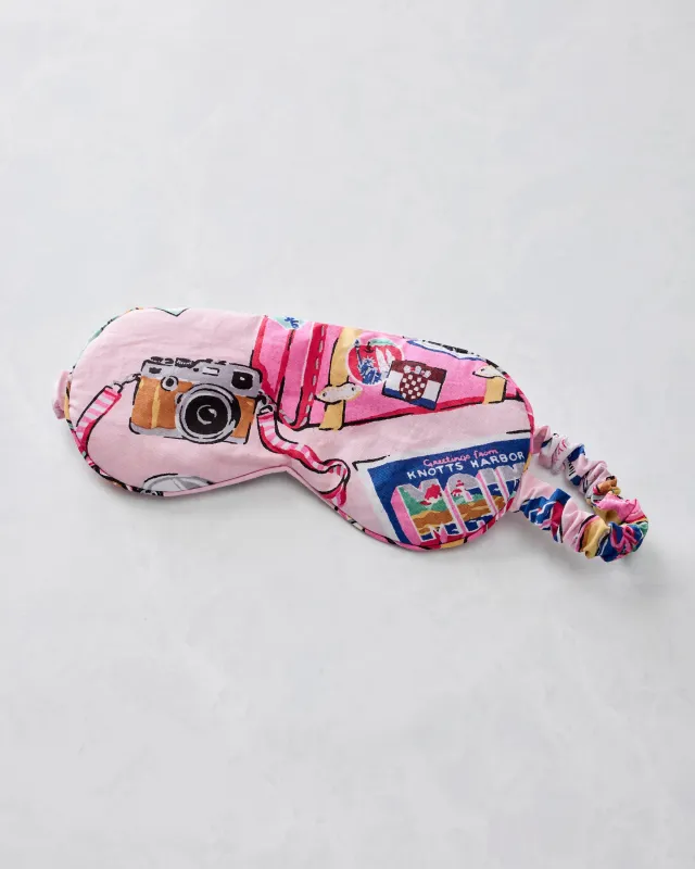 Emotional Baggage - Eye Mask - Happy Place Pink made by Printfresh