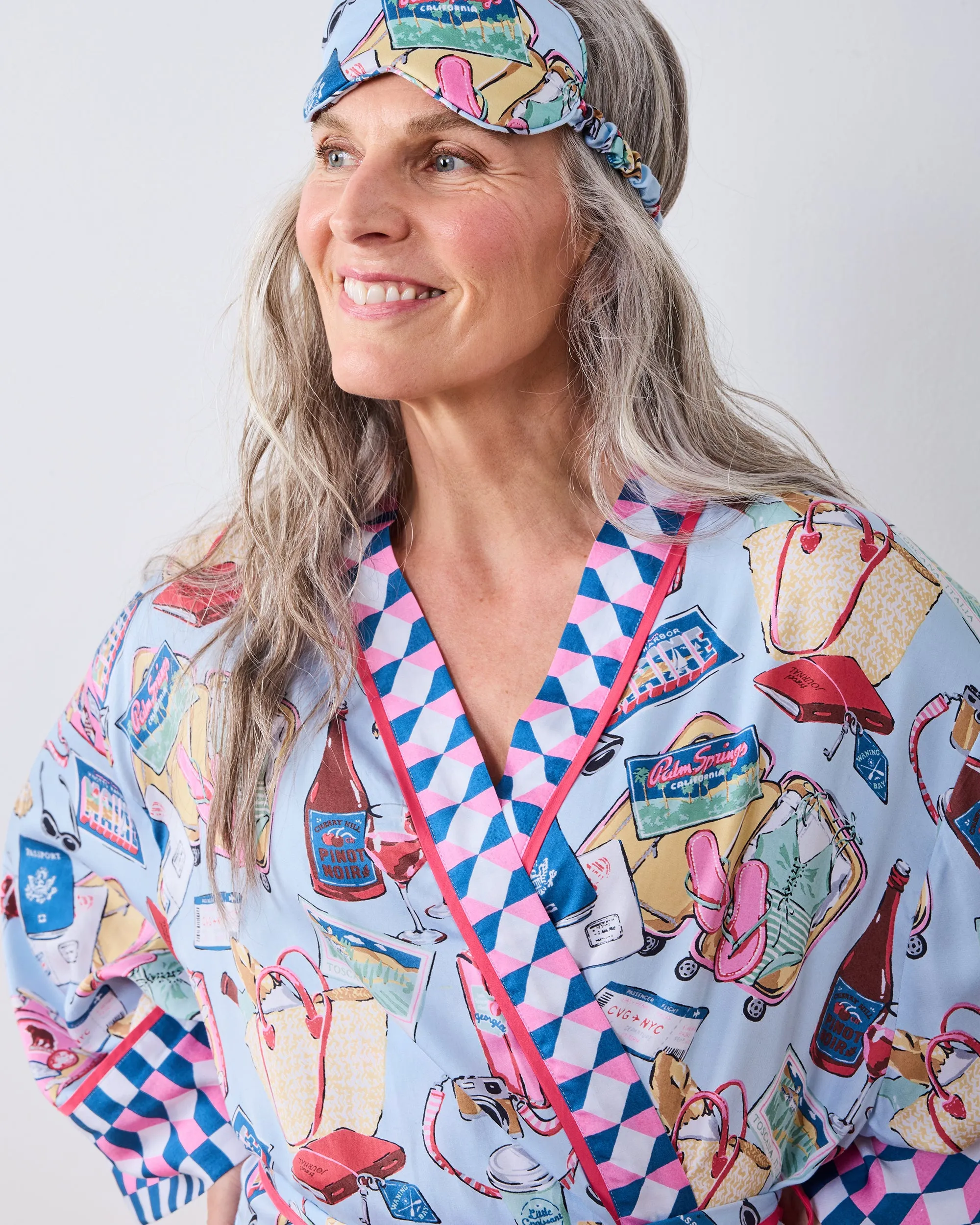 Emotional Baggage - Eco Satin Eye Mask - Pale Blue sold by Printfresh product image thumbnail 3