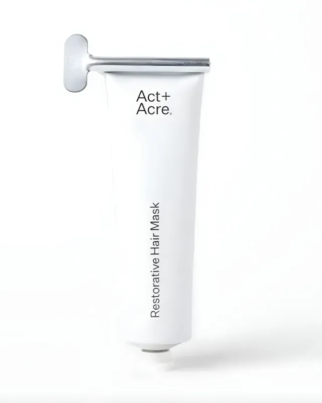 White - Restorative Hair Mask - Act + Acre made by Printfresh