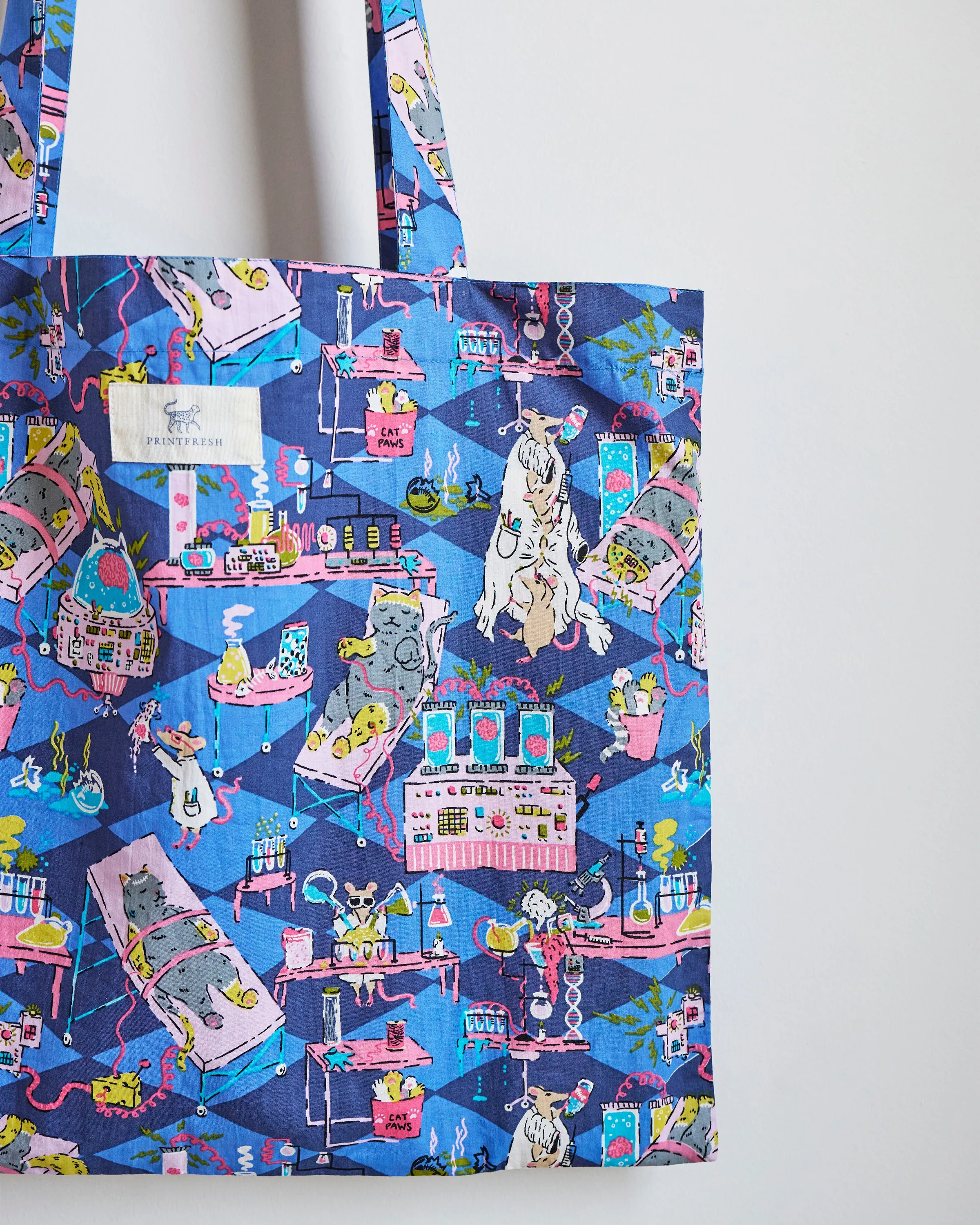It's Alive - Go to Tote - Checkered Sapphire sold by Printfresh product image thumbnail 2