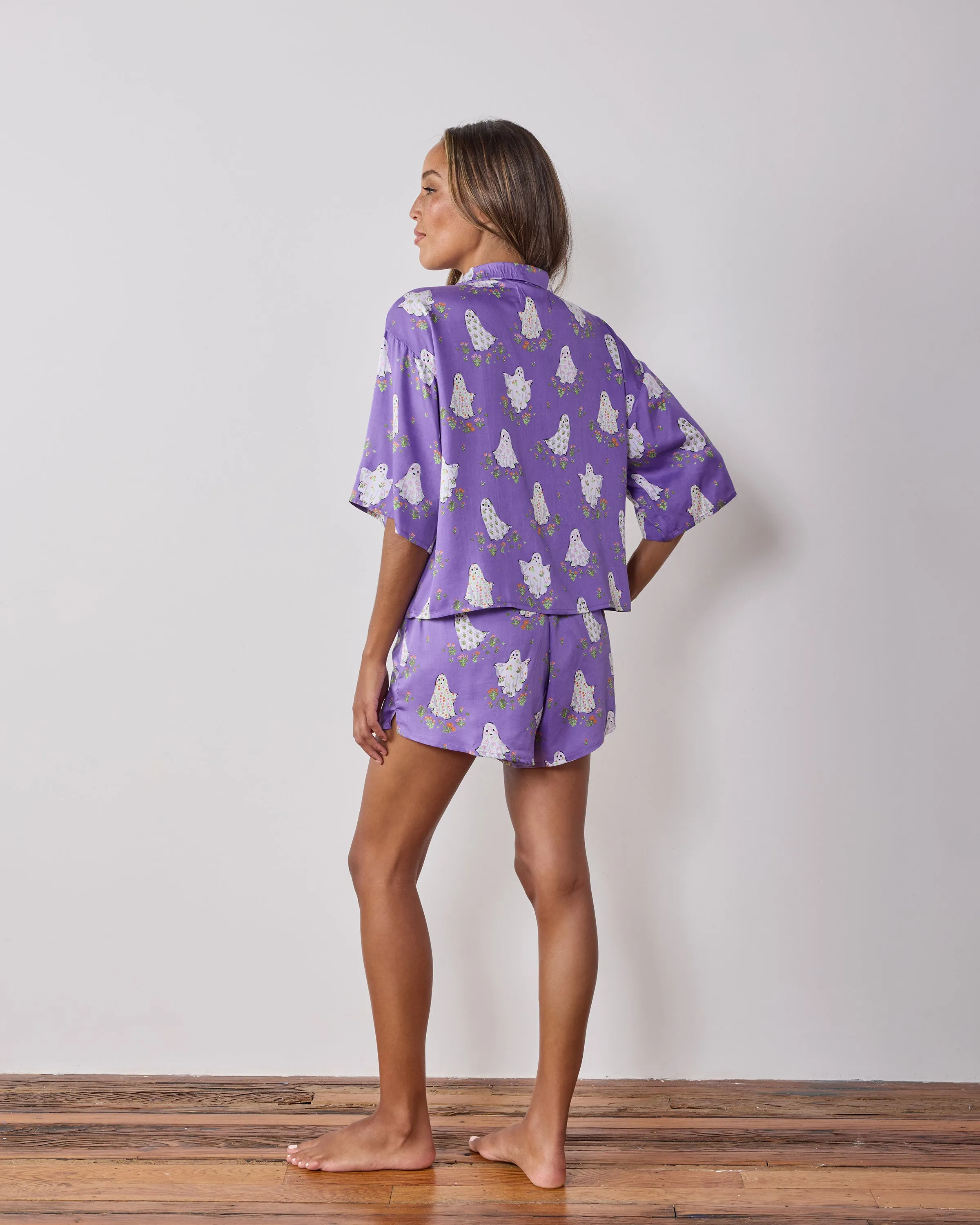 Gardening Ghosts - Eco Satin Sweet Dreams Set - Eerie Amethyst sold by Printfresh product image thumbnail 4