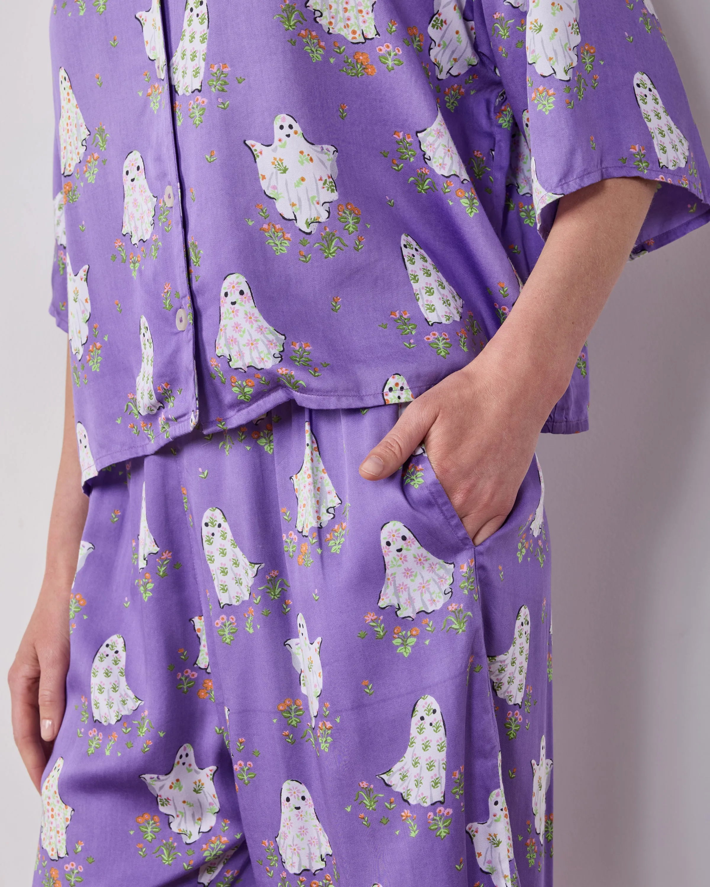 Gardening Ghosts - Eco Satin Wildest Dreams Set - Eerie Amethyst sold by Printfresh product image thumbnail 5