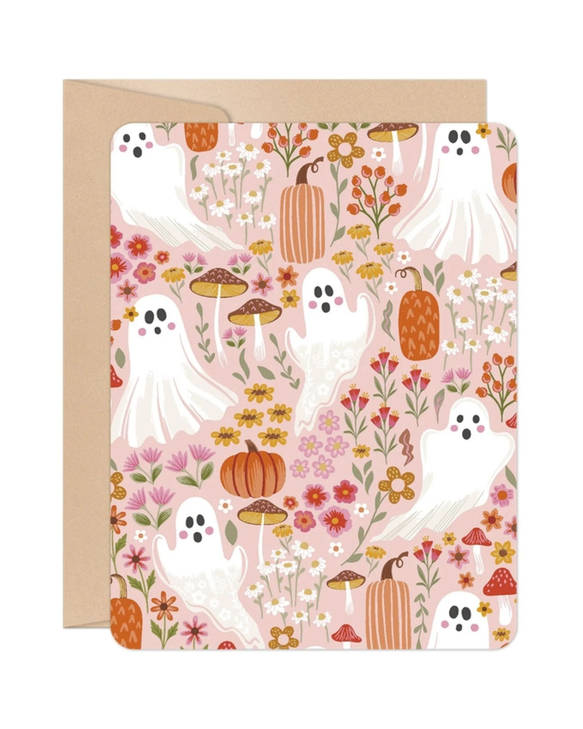 Floral Combo - Ghosties Halloween Card - Willow & Ivy Press sold by Printfresh