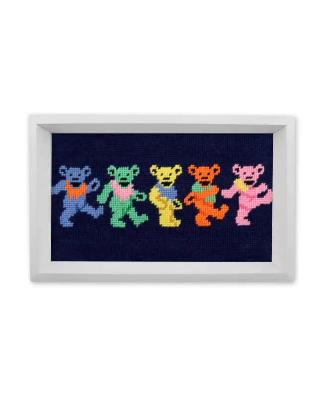Dark Navy - Dancing Bears Valet Tray - Smathers Branson made by Smathers & Branson