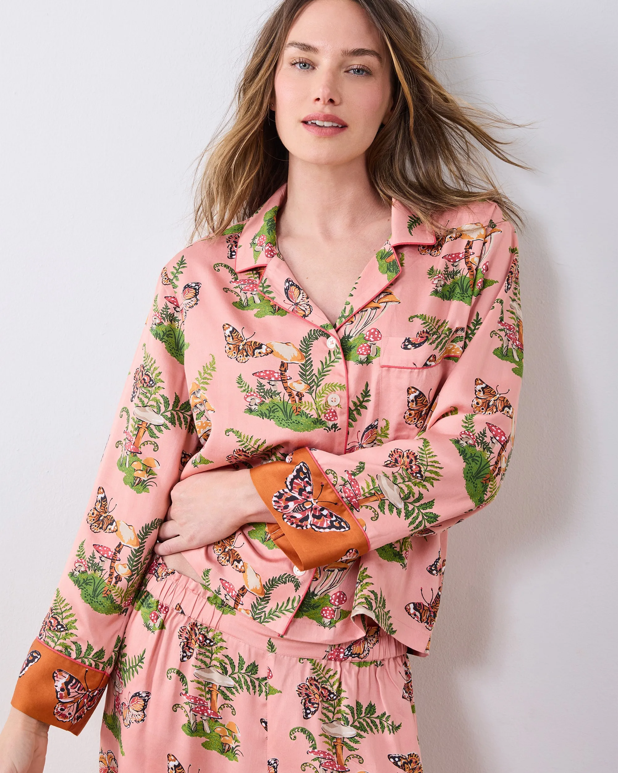 Butterfly Forager - Petite Eco Satin Soho Set - Rosewood sold by Printfresh