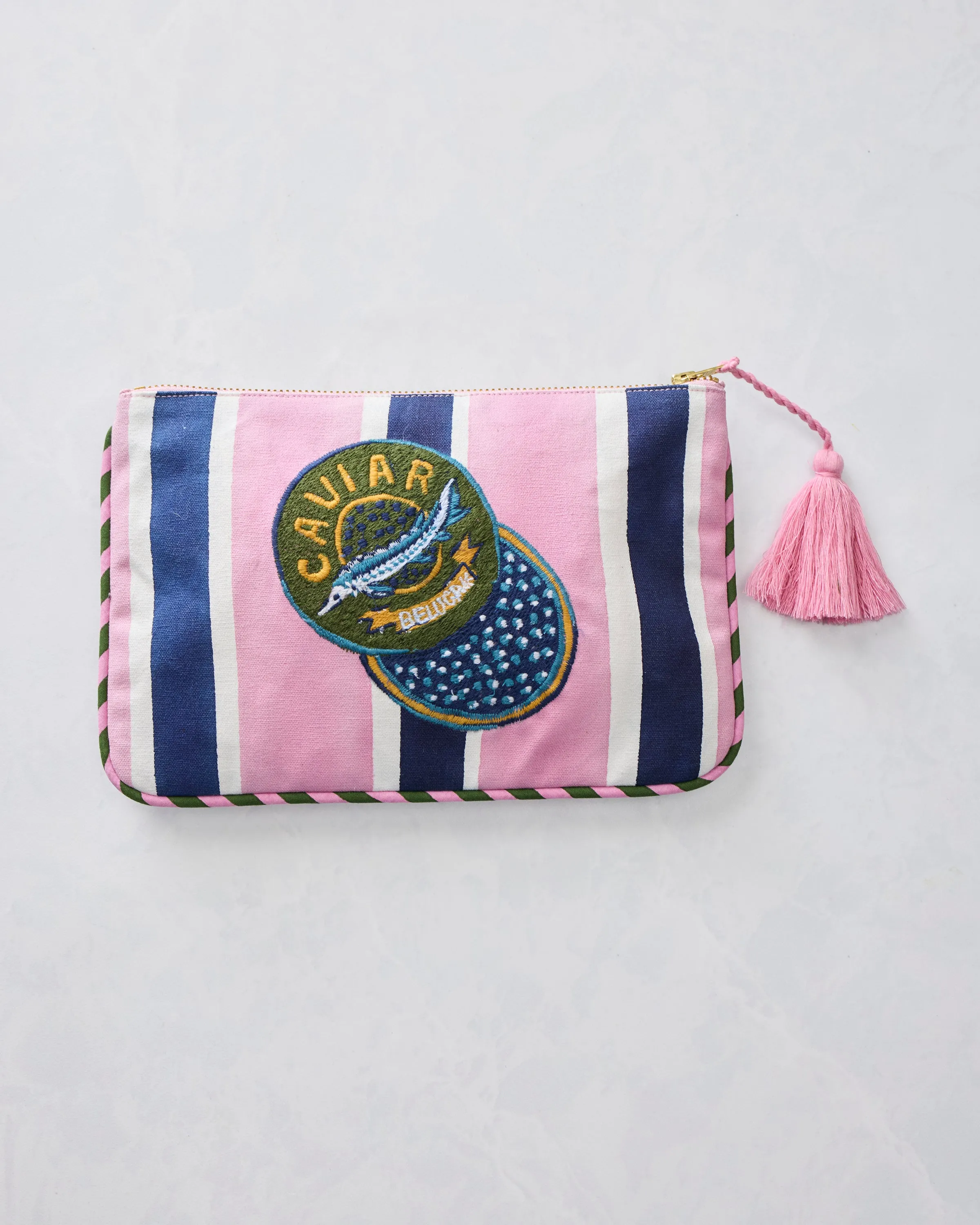 Champagne & Caviar - Canvas Pouch - Harbor Rose sold by Printfresh product image thumbnail 3