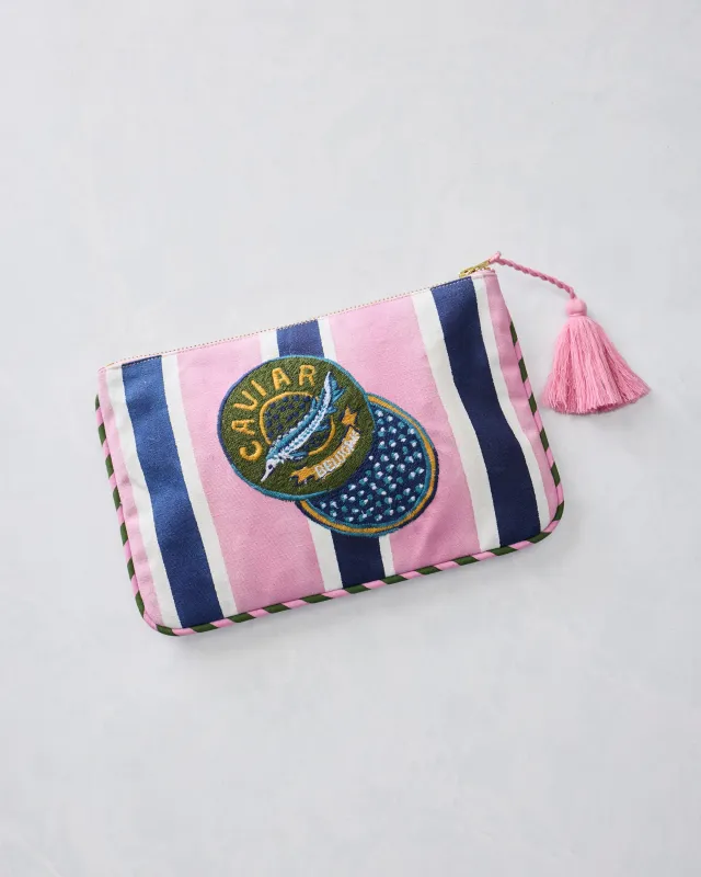 Champagne & Caviar - Canvas Pouch - Harbor Rose made by Printfresh