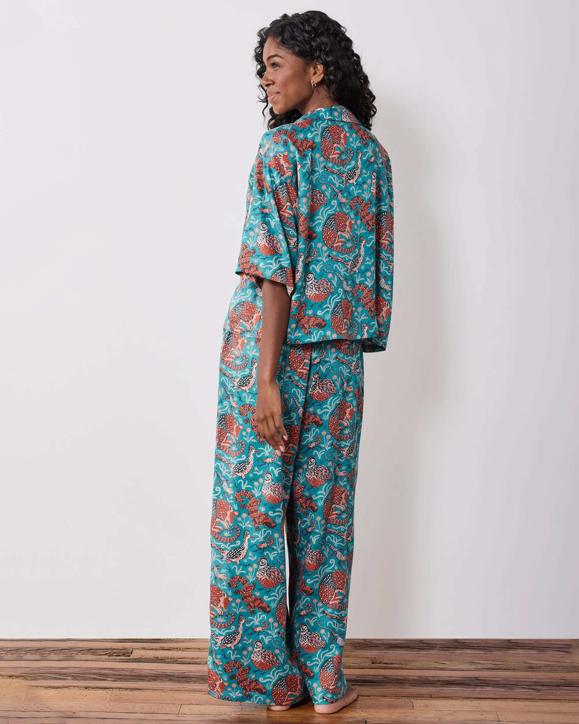 Canyon Critters - Petite Eco Satin Wildest Dreams Set - Teal sold by Printfresh product image thumbnail 3
