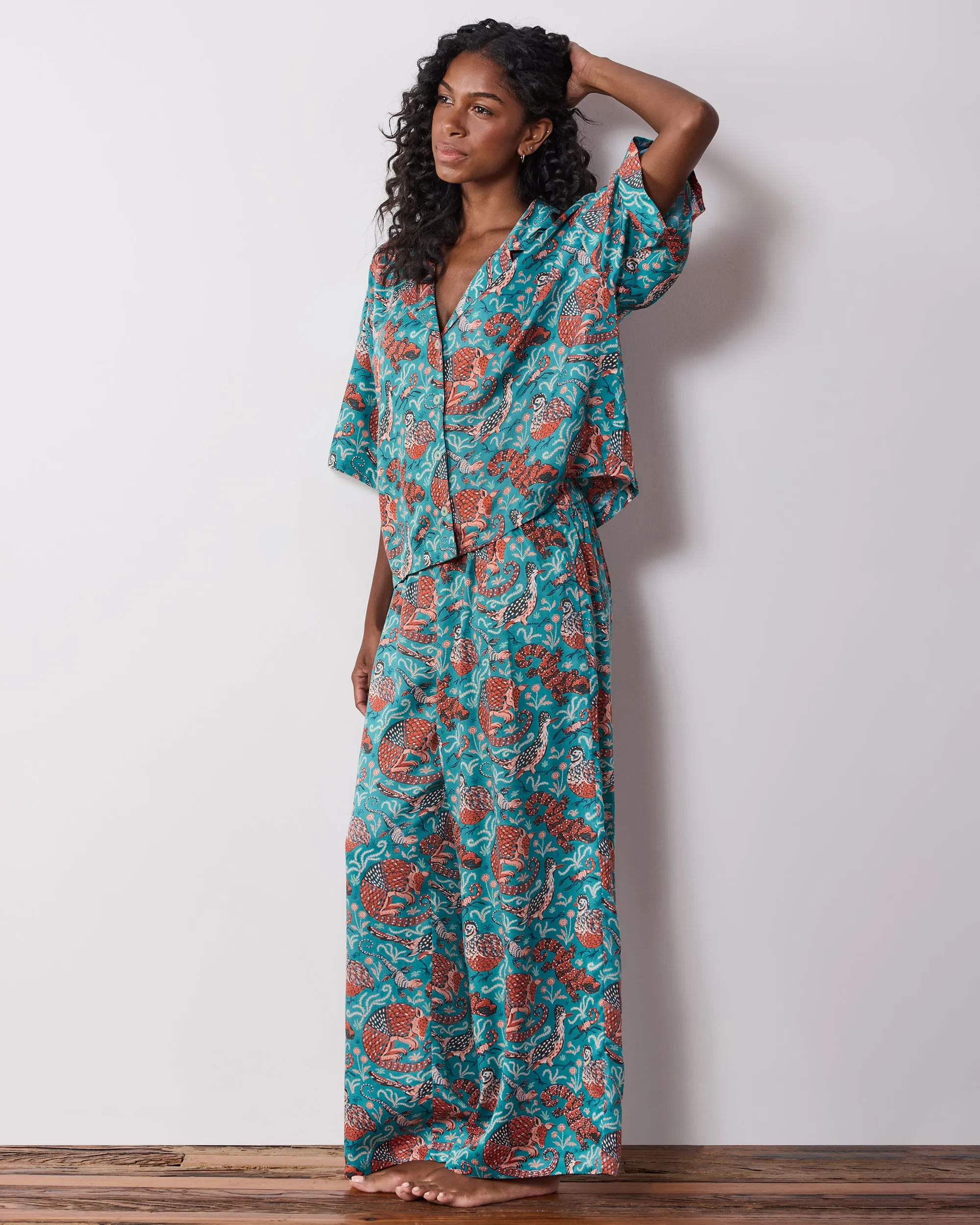Canyon Critters - Petite Eco Satin Wildest Dreams Set - Teal sold by Printfresh product image thumbnail 5