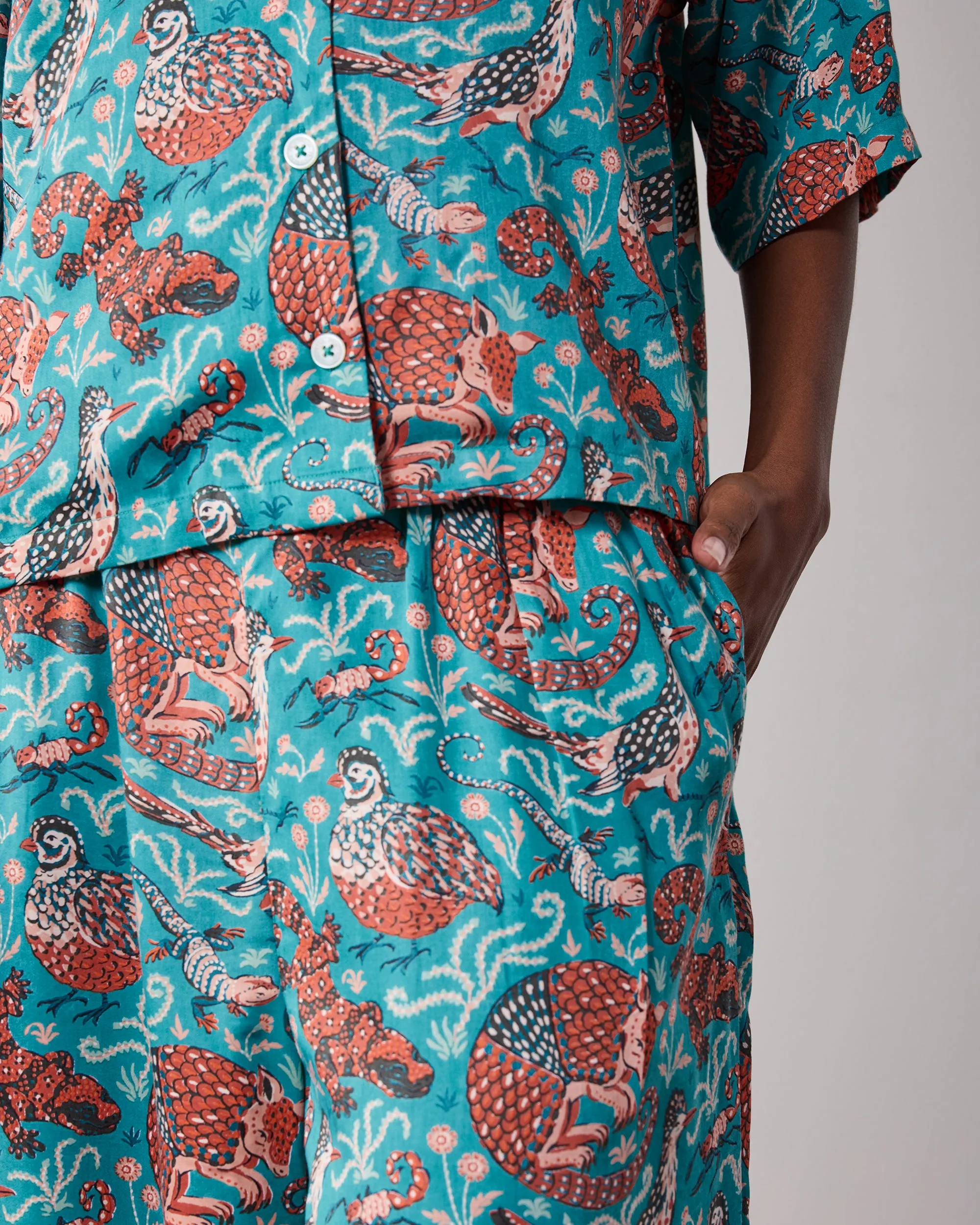 Canyon Critters - Petite Eco Satin Wildest Dreams Set - Teal sold by Printfresh product image thumbnail 4