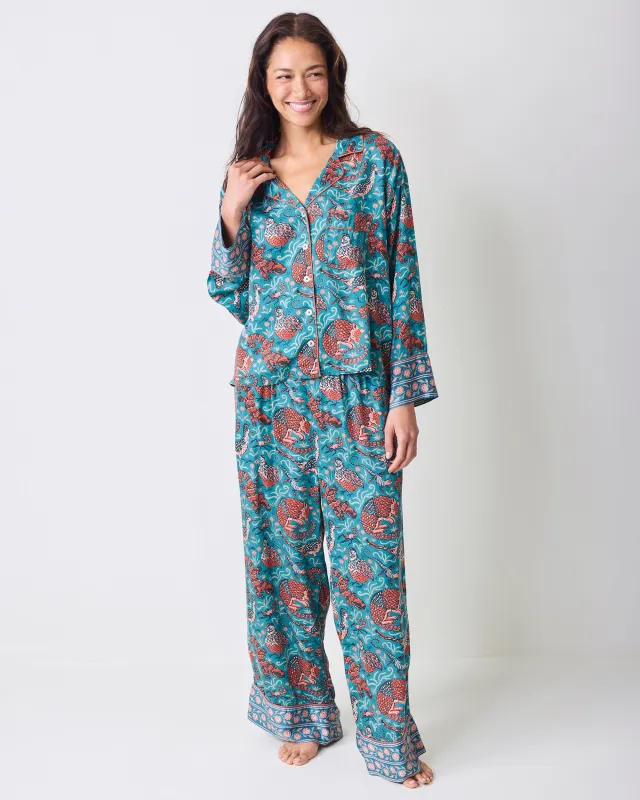 Canyon Critters - Tall Eco Satin Soho Set - Teal made by Printfresh