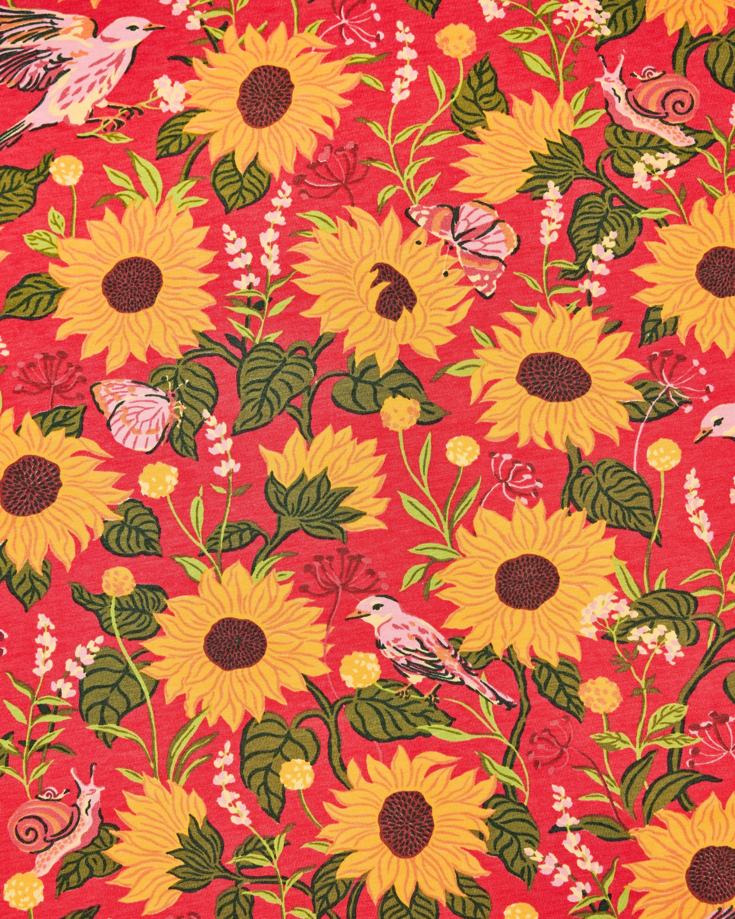 Autumn Sunflowers - Quilted Pouch - Orange sold by Printfresh product image thumbnail 4