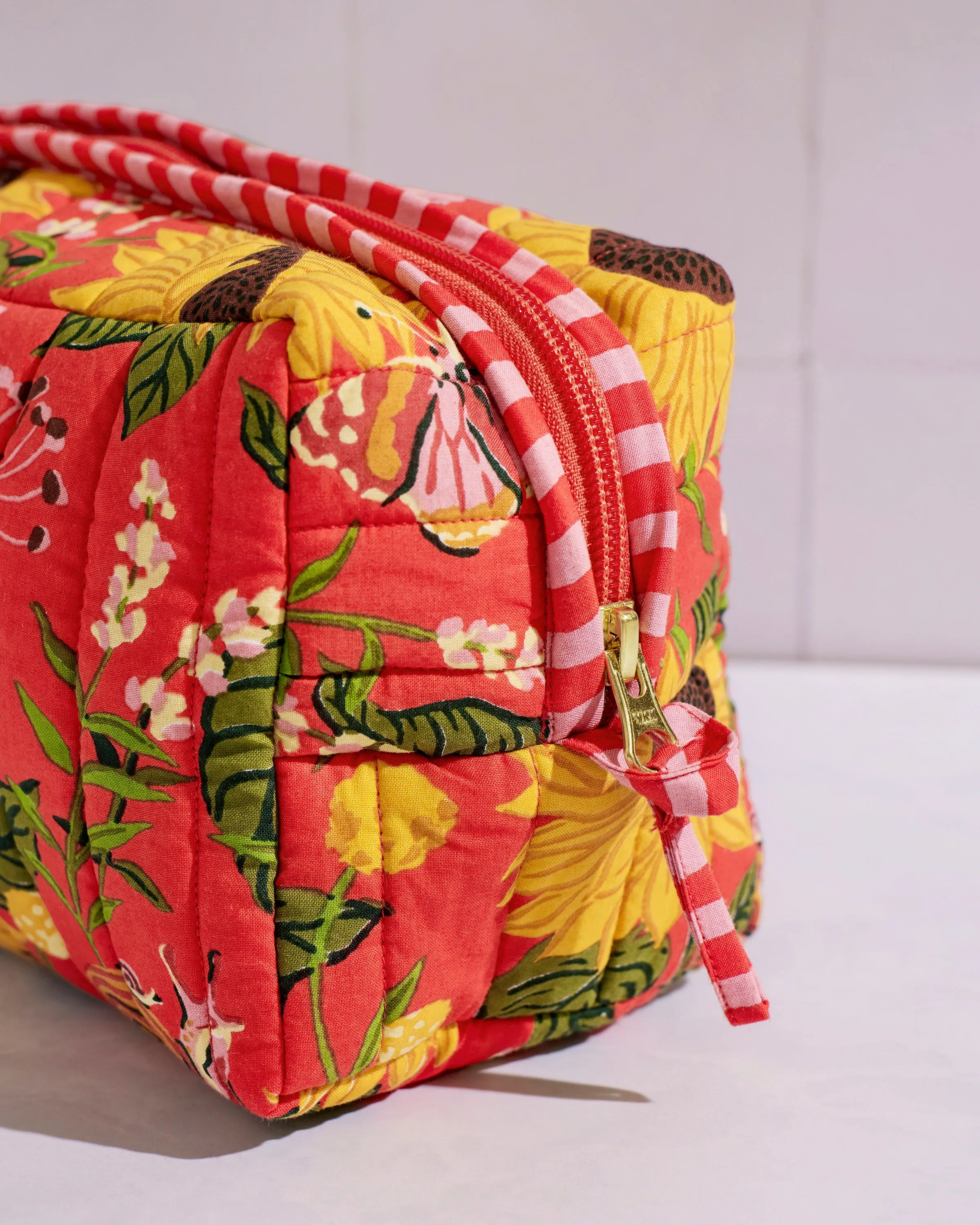 Autumn Sunflowers - Quilted Pouch - Orange sold by Printfresh product image thumbnail 3