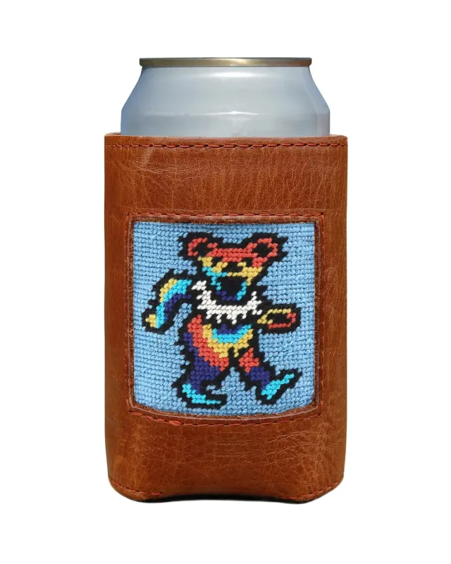 Light Blue - Dancing Bears Tie Dye Can Cooler - Smathers Branson made by Smathers & Branson