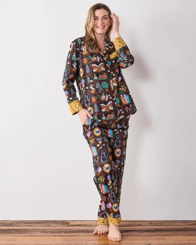 Enchanted Study - Tall Long PJ Set - Obsidian made by Printfresh