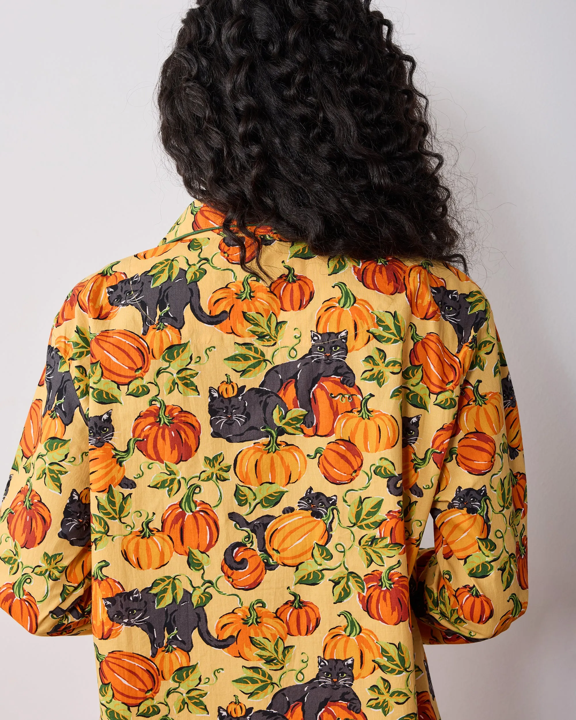Pumpkin Prowl - Petite Long PJ Set - Salted Caramel sold by Printfresh product image thumbnail 3