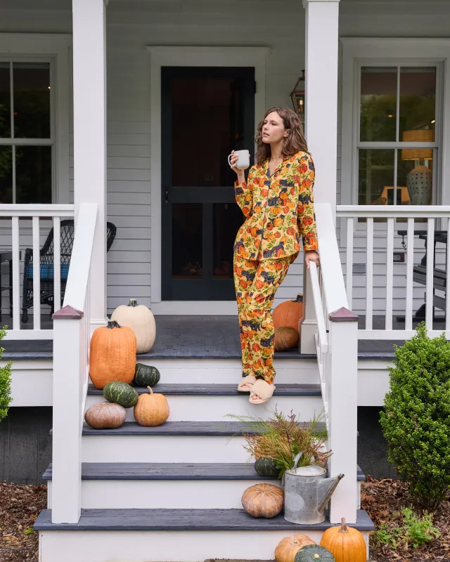 Pumpkin Prowl - Long PJ Set - Salted Caramel made by Printfresh