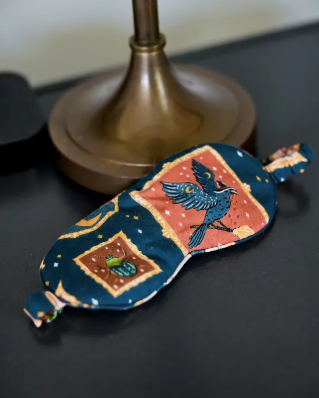 Midnight Gallery - Eco Satin Eye Mask - Night Sky made by Printfresh