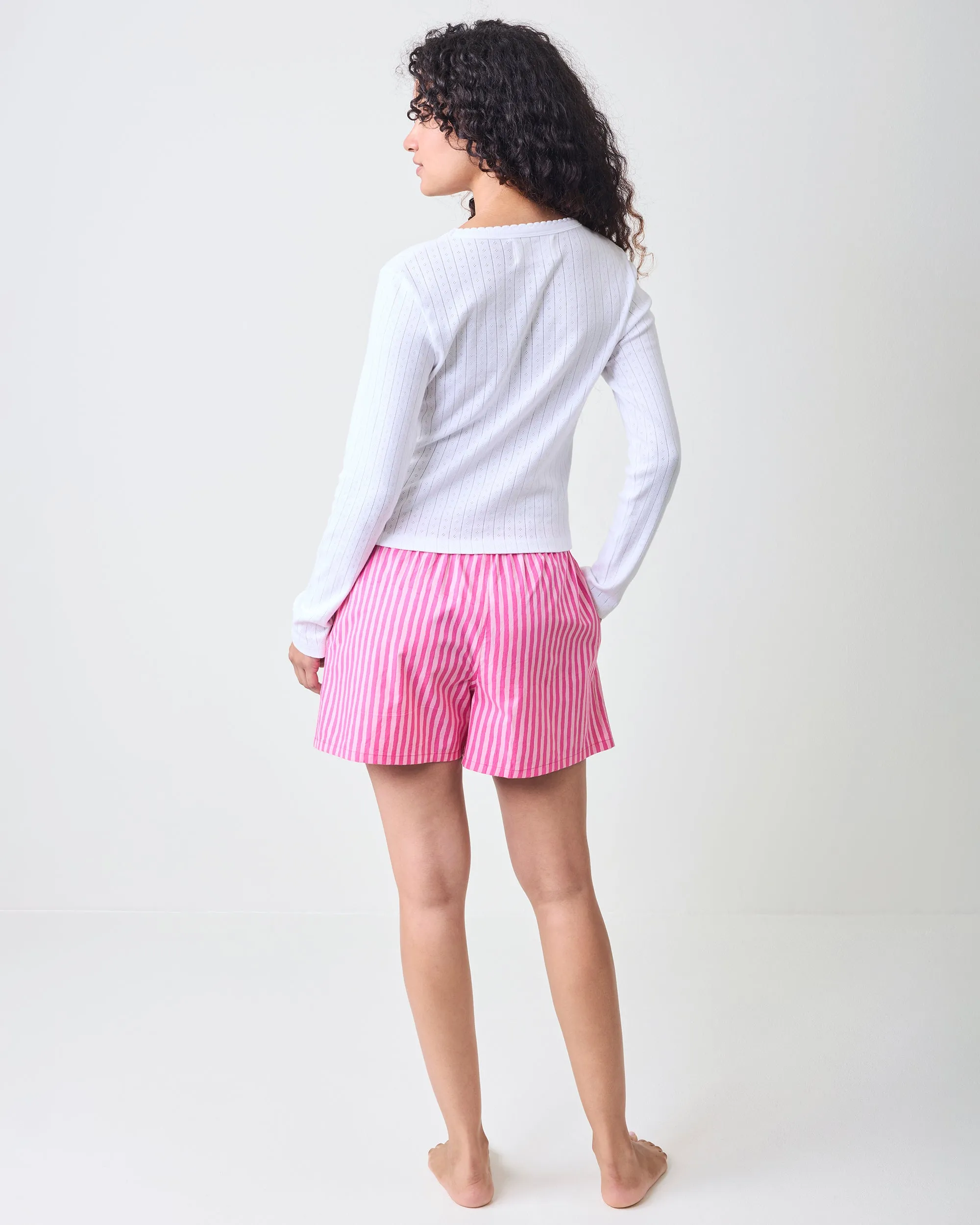 Lucky Tiles Embroidery - Eloise Boxers - Hot Pink sold by Printfresh product image thumbnail 4