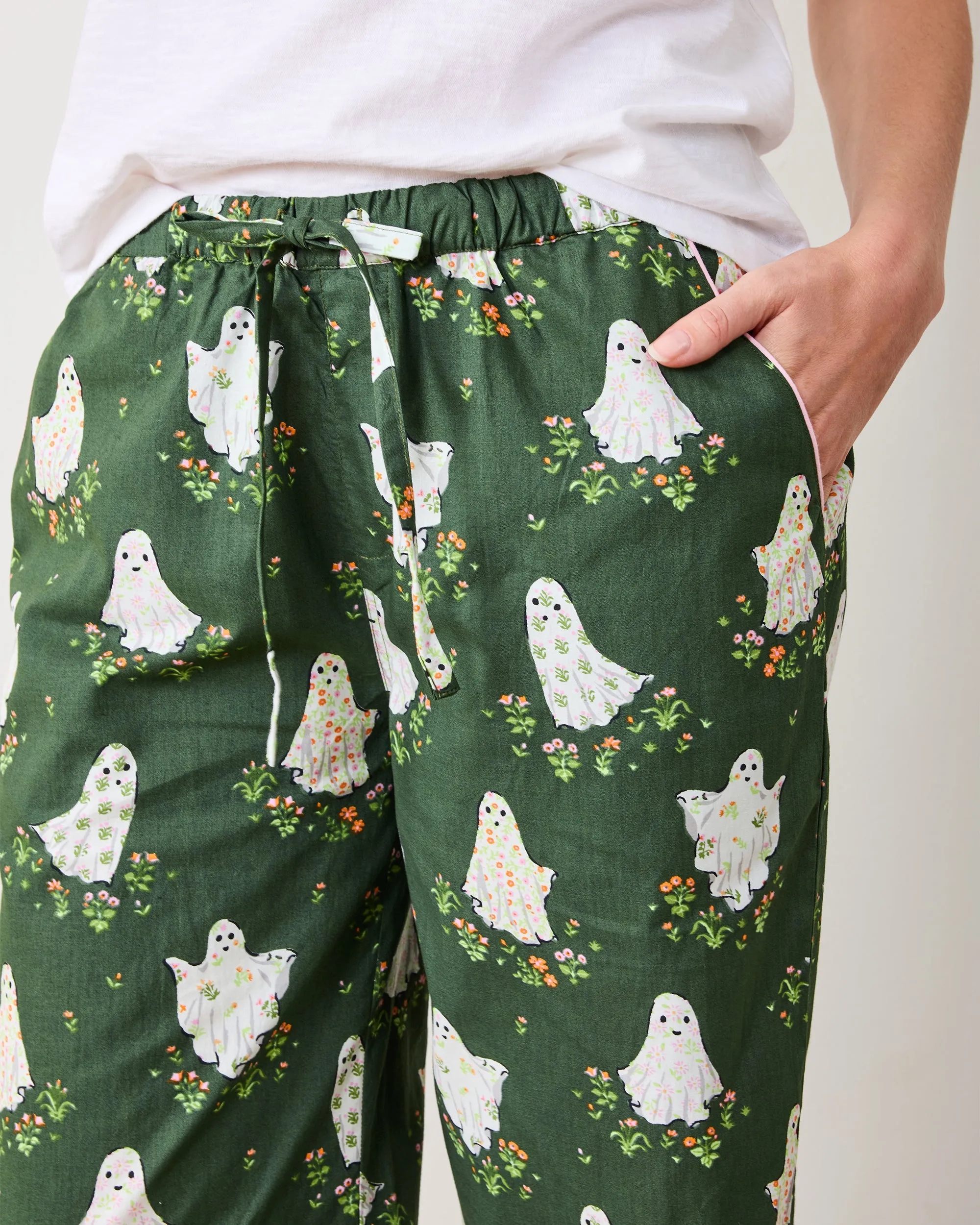 Gardening Ghosts - Long PJ Pants & Esme Tank Bundle - Overgrown Moss sold by Printfresh product image thumbnail 3