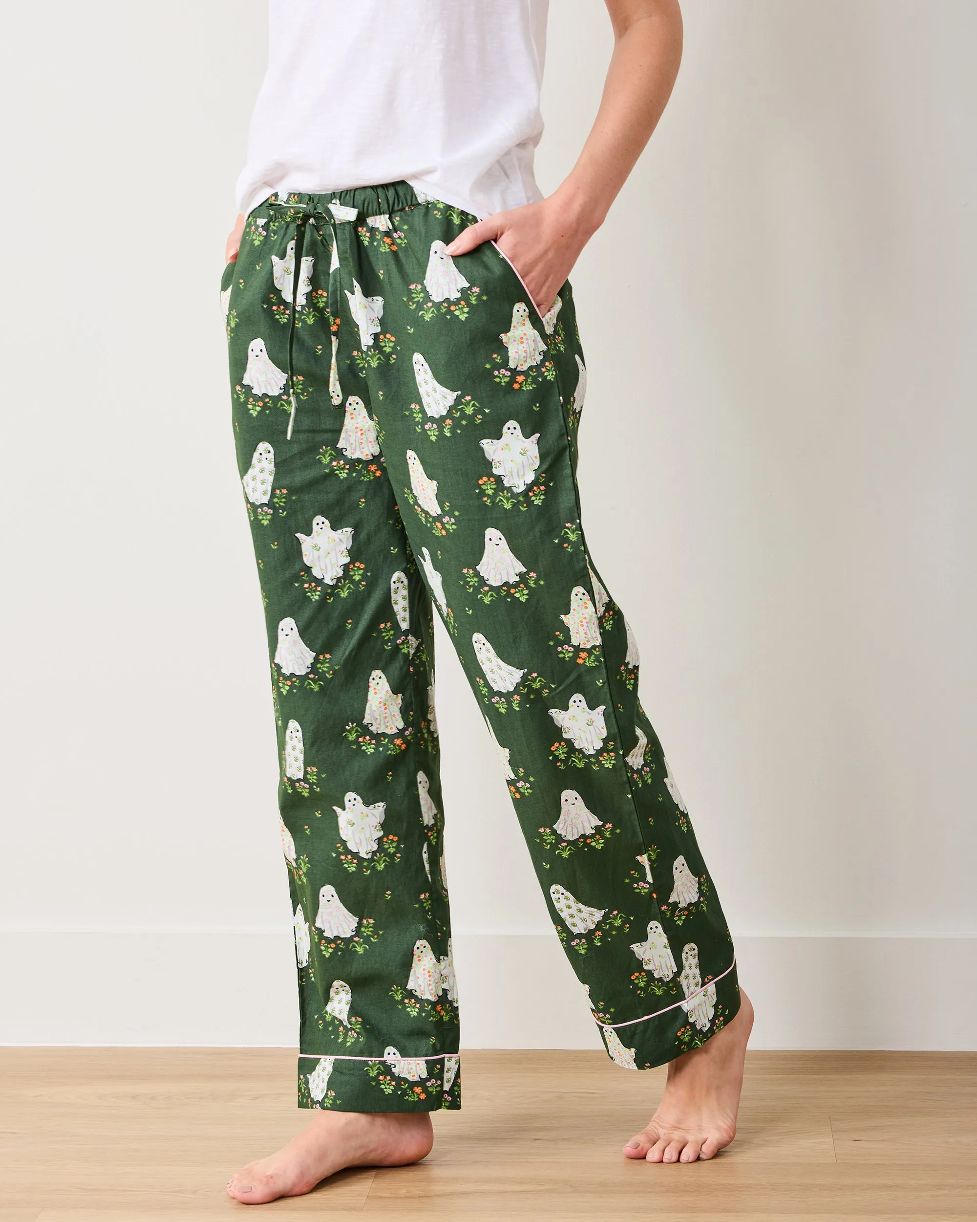 Gardening Ghosts - Long PJ Pants & Esme Tank Bundle - Overgrown Moss sold by Printfresh product image thumbnail 4