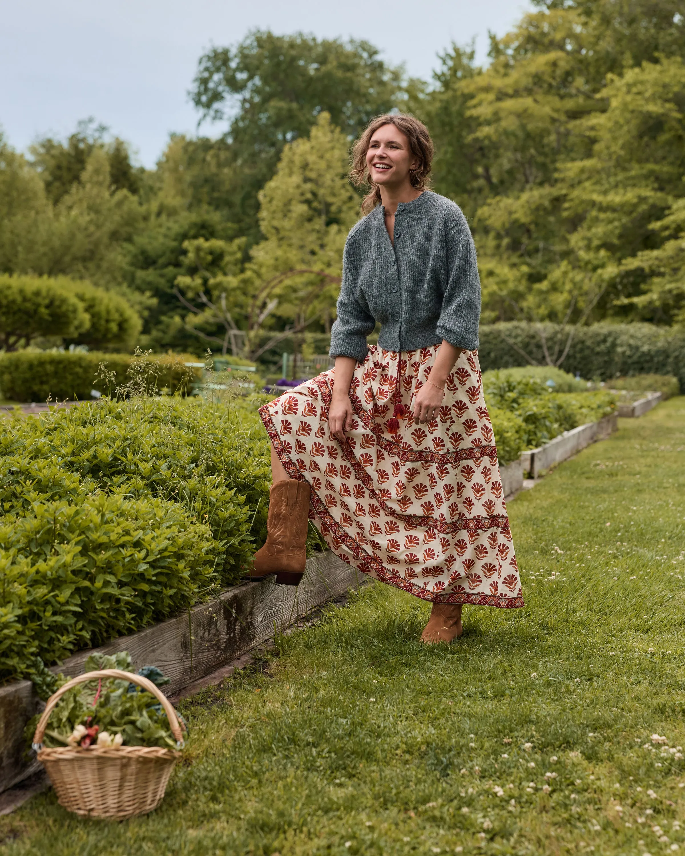 Sierra Bloom - Carry On Skirt - Fawn sold by Printfresh product image thumbnail 4