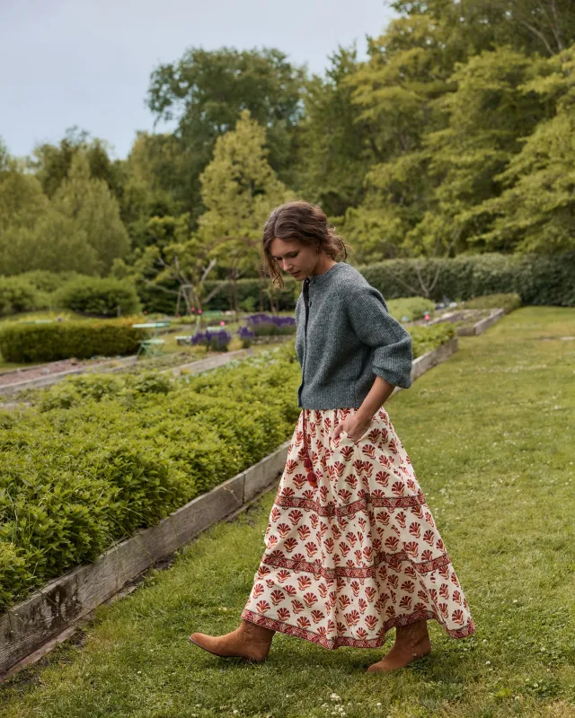 Sierra Bloom - Carry On Skirt - Fawn made by Printfresh