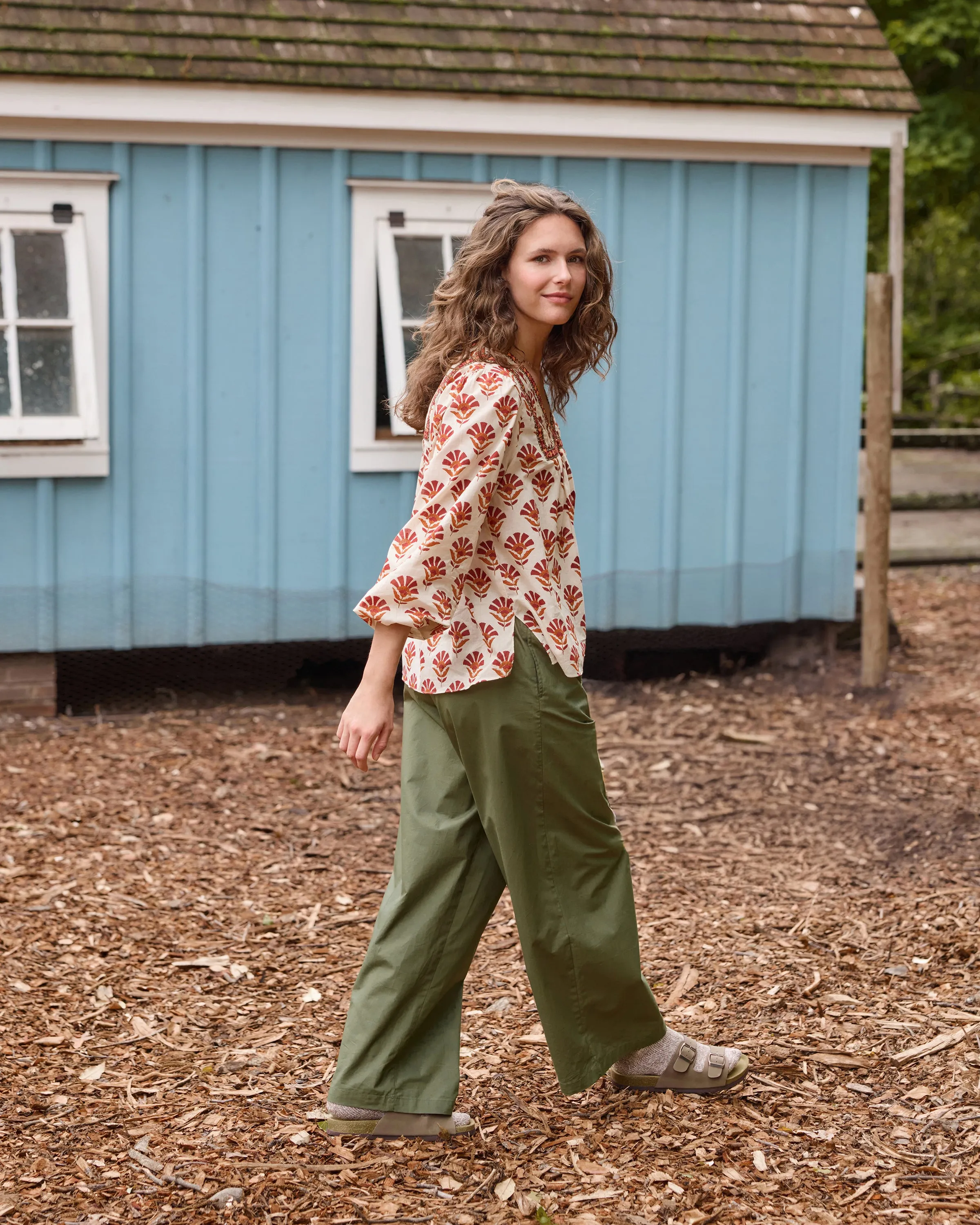 Sierra Bloom - Harmony Blouse - Fawn sold by Printfresh product image thumbnail 4
