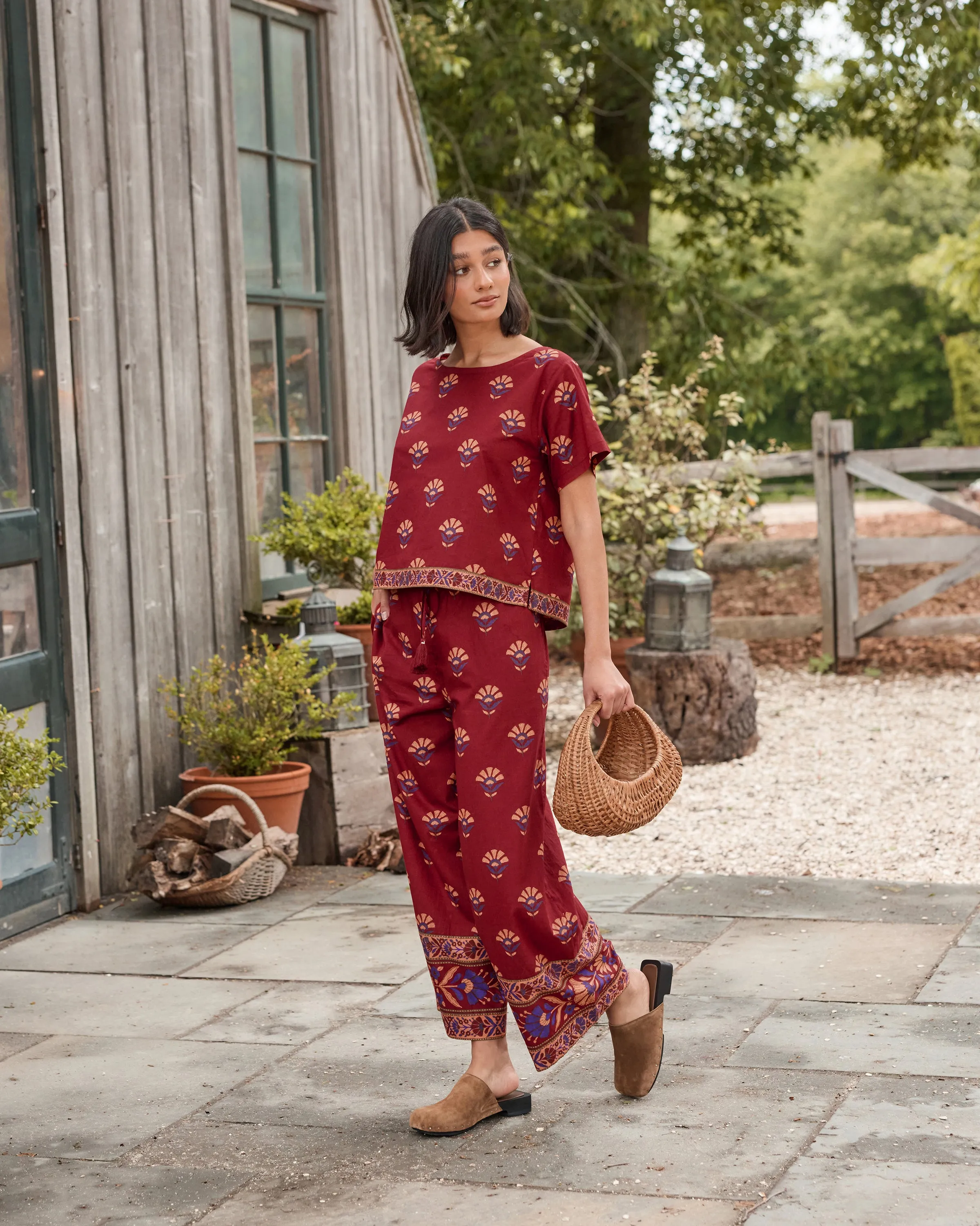 Canyon Wildflower - Delia Pants - Red Rock sold by Printfresh product image thumbnail 3