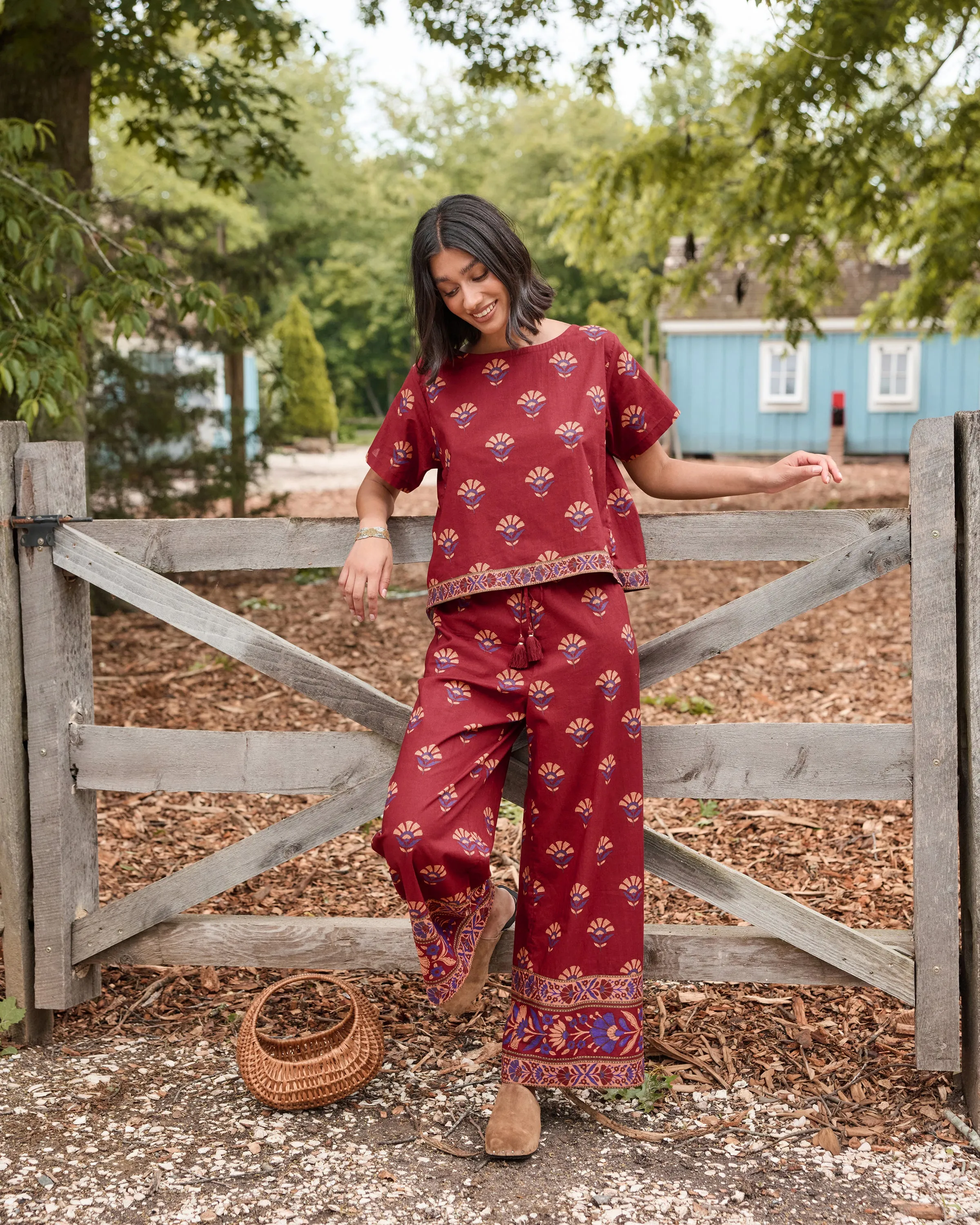 Canyon Wildflower - Delia Pants - Red Rock sold by Printfresh product image thumbnail 2