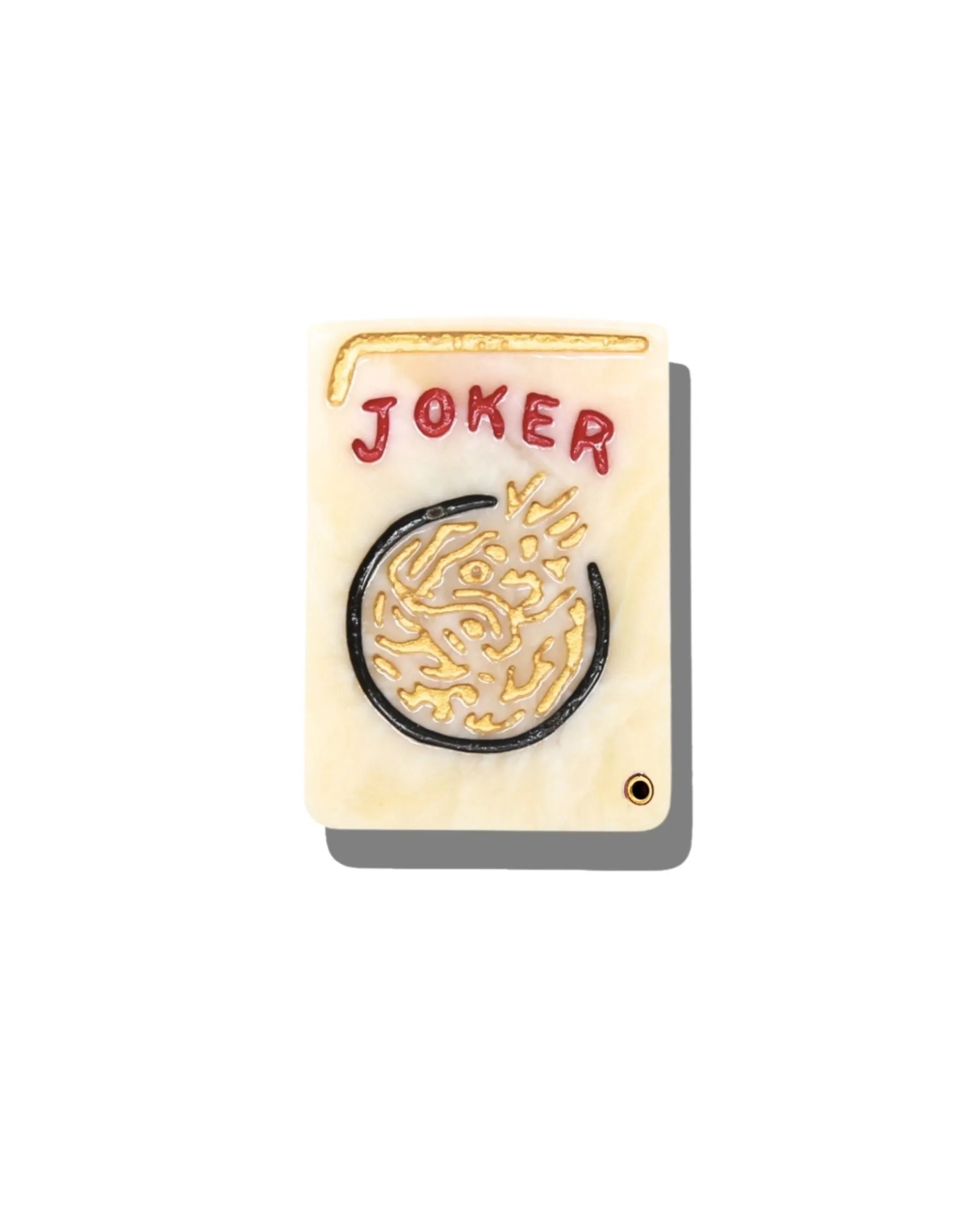 Ivory Combo - Hand Painted Joker Mahjong Compact Mirror - Solar Eclipse sold by Printfresh product image thumbnail 2