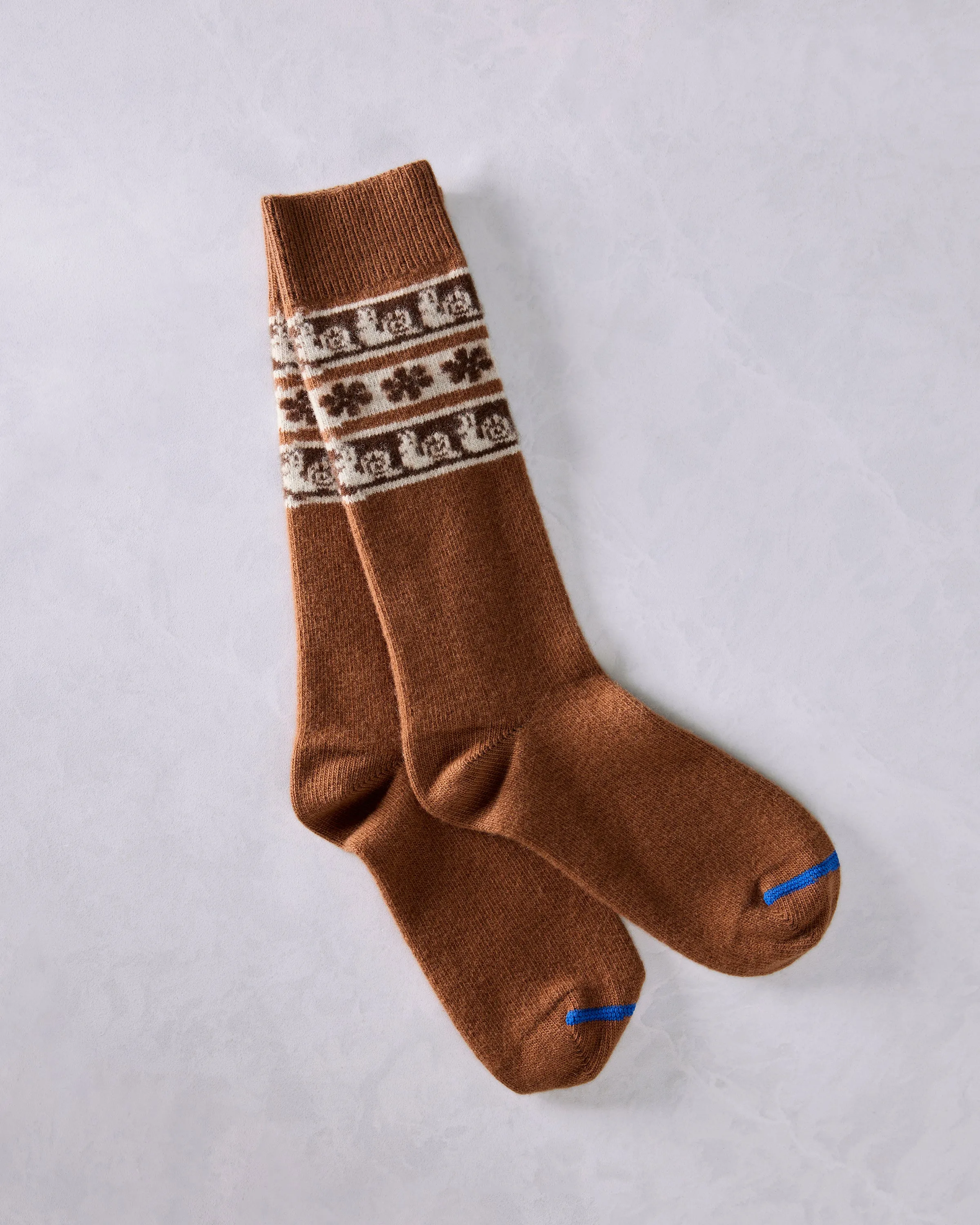 Brown - Snail Hiker Wool Crew - Hansel from Basel sold by Printfresh product image thumbnail 3