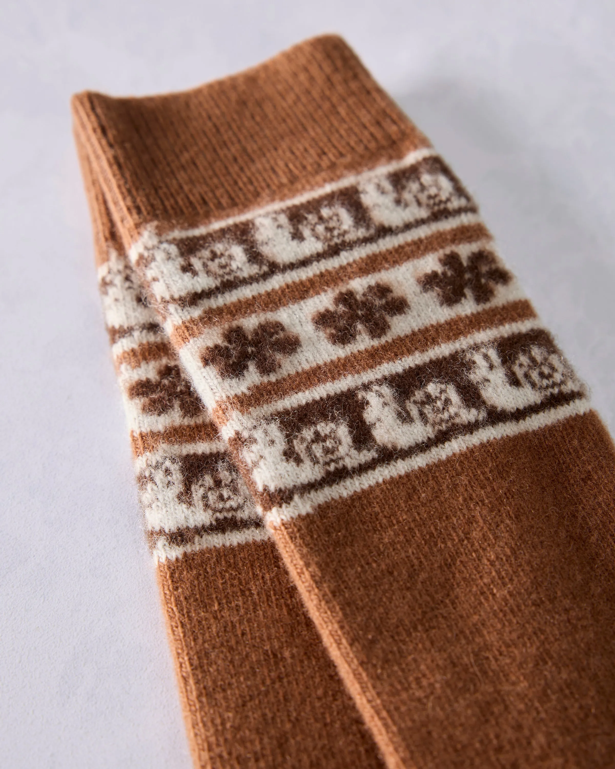 Brown - Snail Hiker Wool Crew - Hansel from Basel sold by Printfresh product image thumbnail 2
