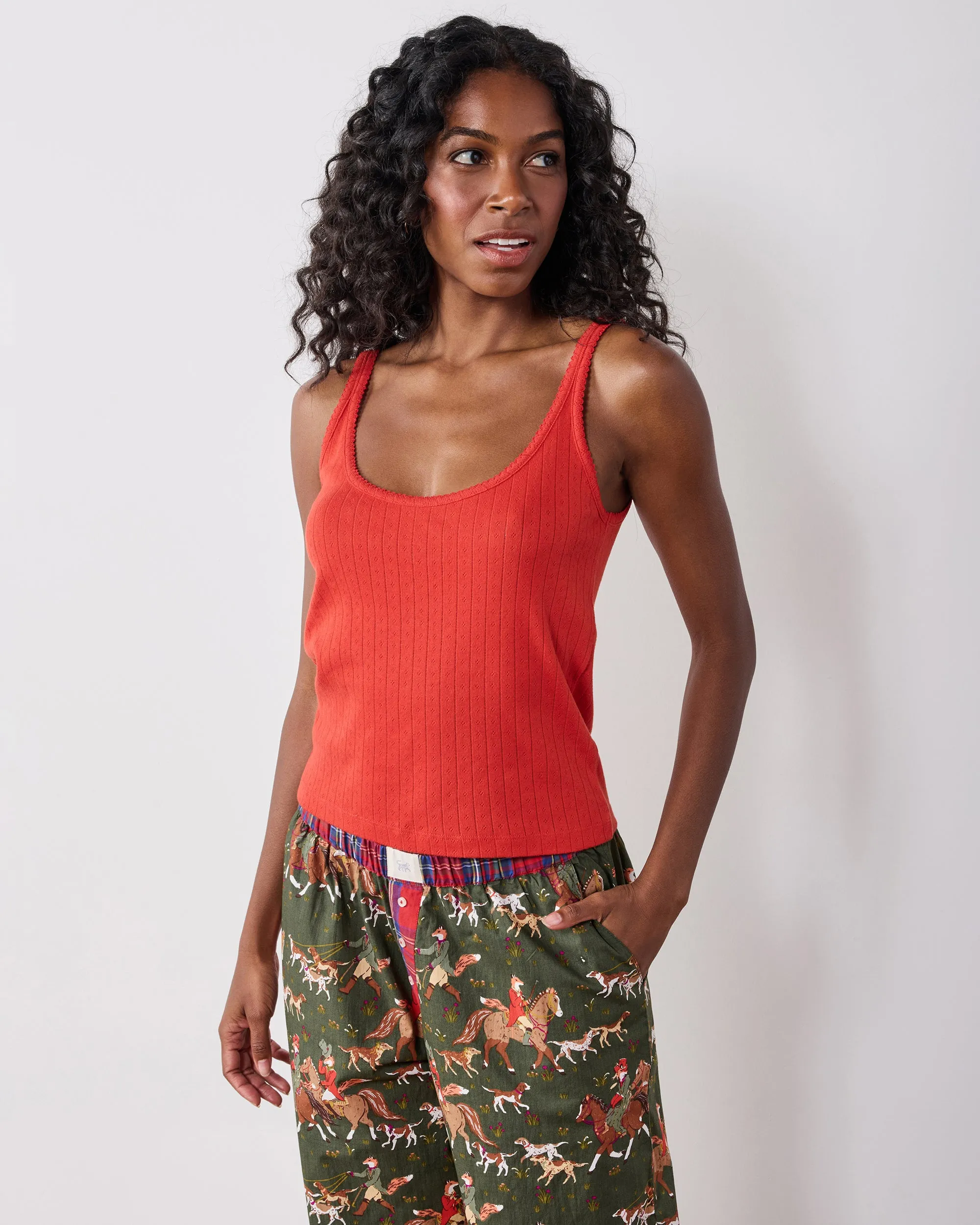 Fox & Hounds - Petite Nola PJ Pants - Pine Grove sold by Printfresh product image thumbnail 5