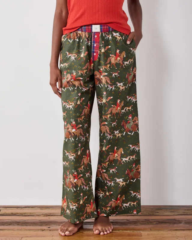 Fox & Hounds - Petite Nola PJ Pants - Pine Grove made by Printfresh