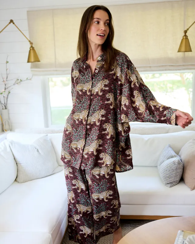 Bagheera - Eco Satin Stevie Set - Raisin made by Printfresh